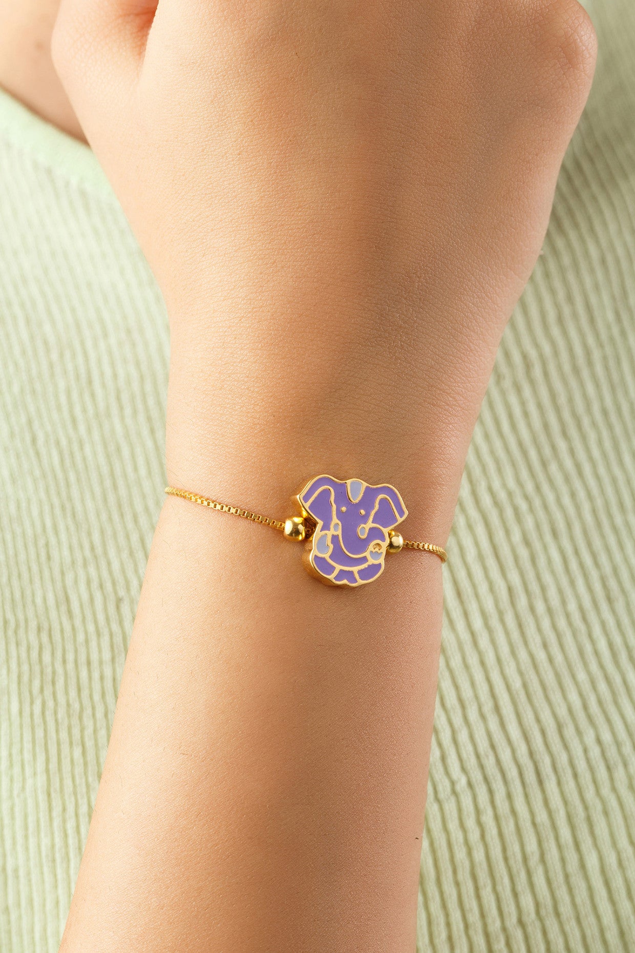 Purple Ganesha Bracelet