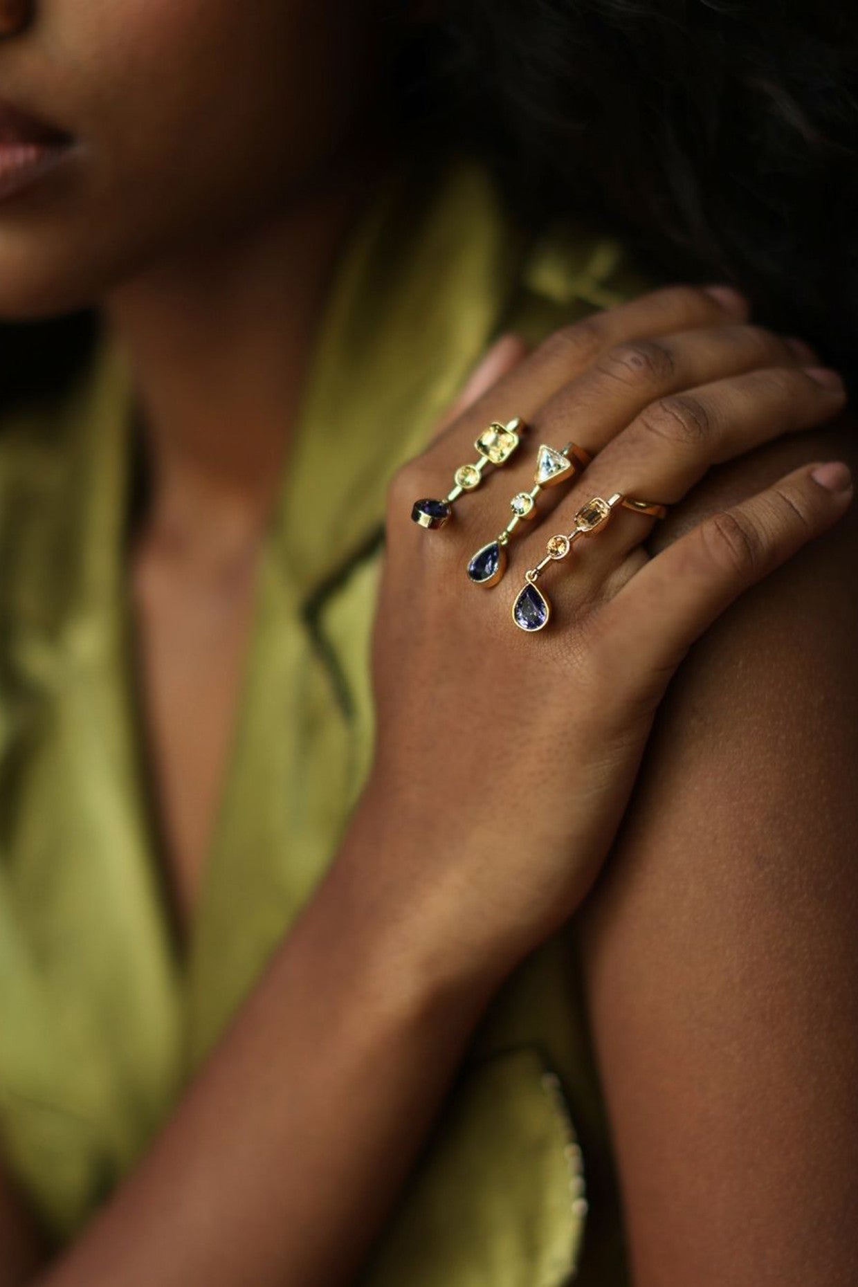 Purple Sculpture Ring