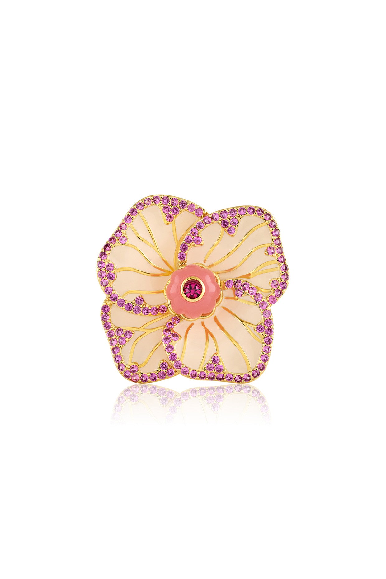 Blossom Reverie Ring 18Kt Gold Plated