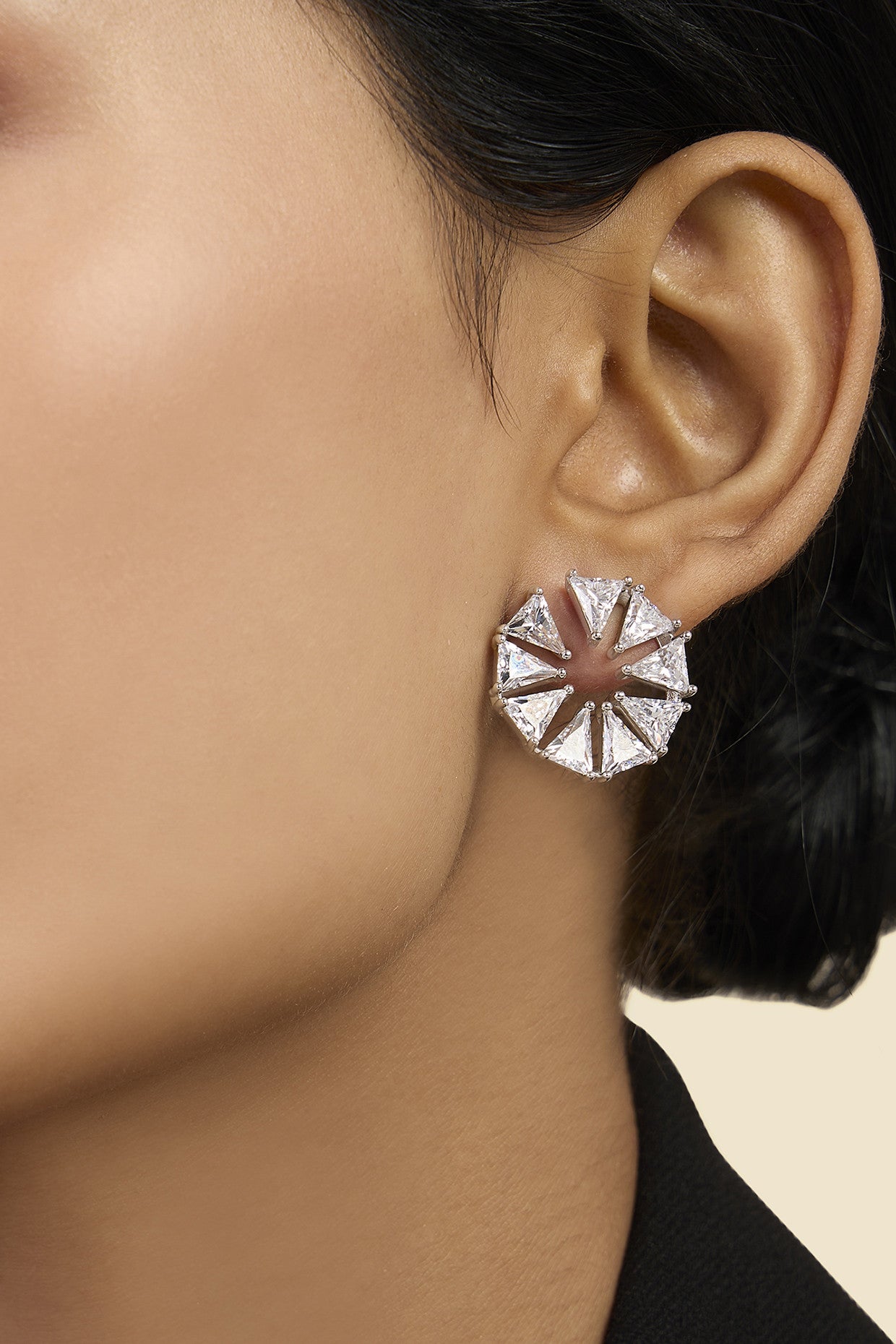 Radiant Orange Peel Earrings