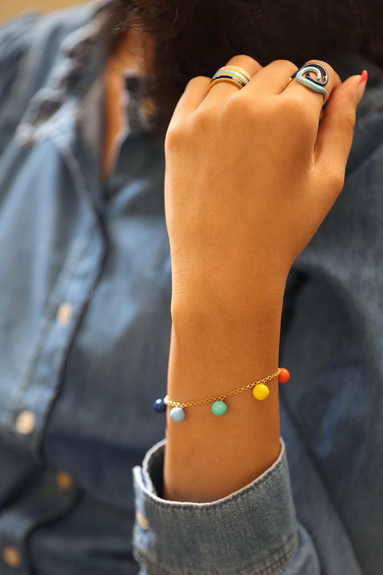 Rainbow Brie Bracelet