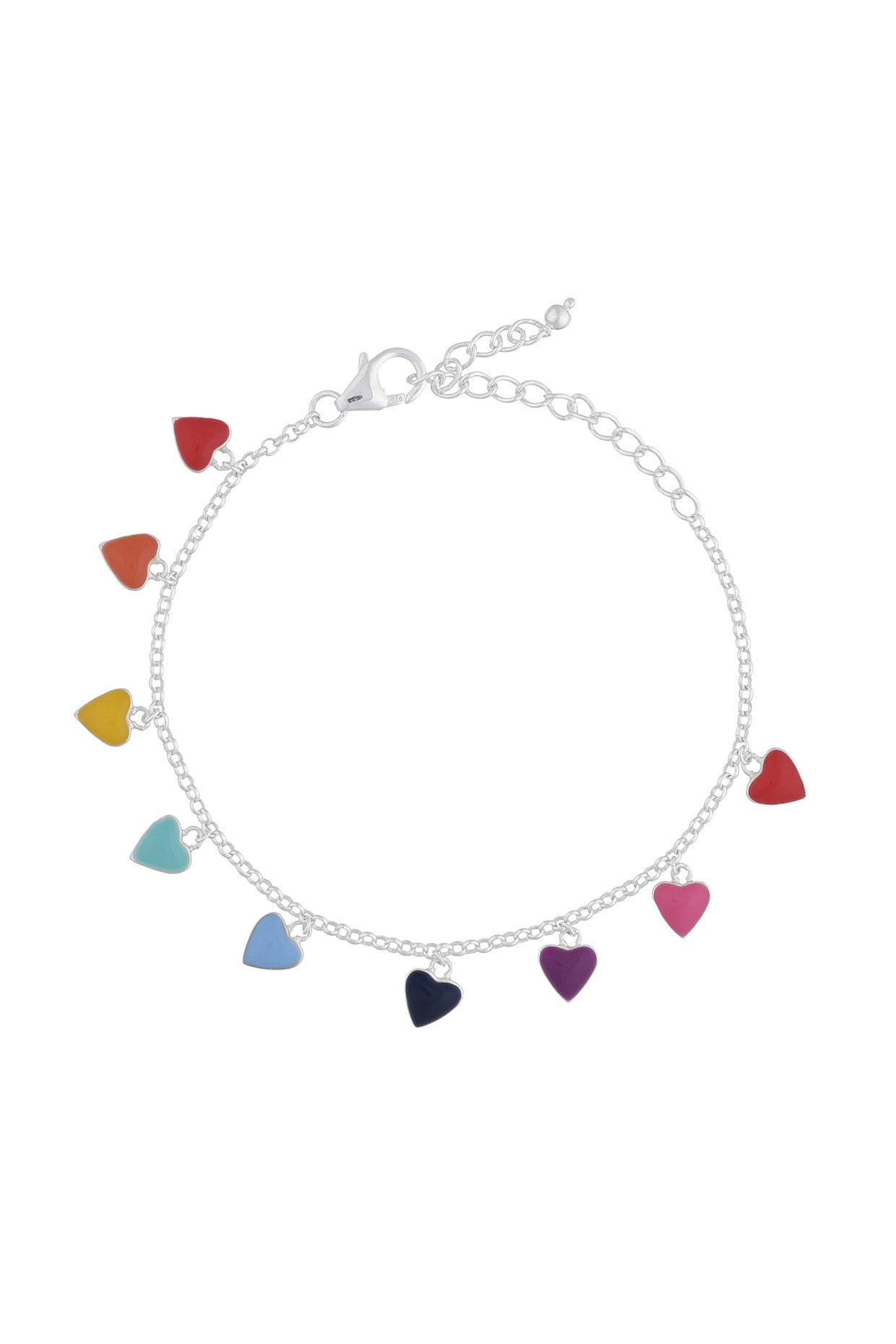 Rainbow Cara Pop Heart Bracelet