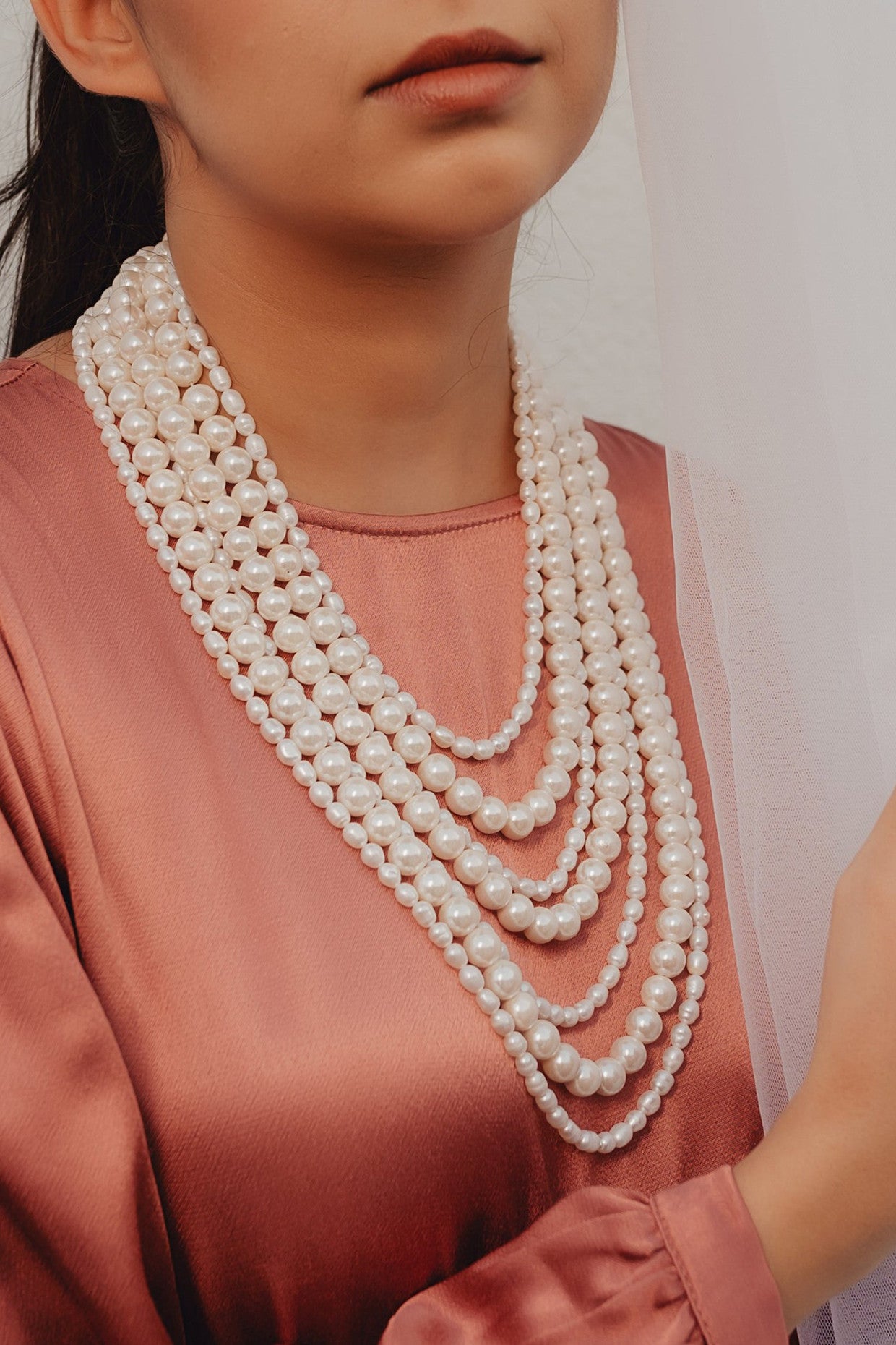 Rainbow Graded Pearl Necklace