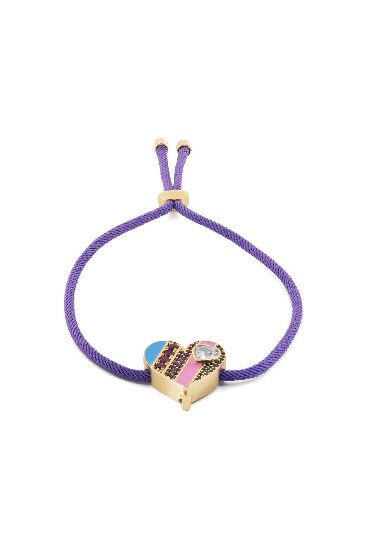 Rainbow Heart Bracelet