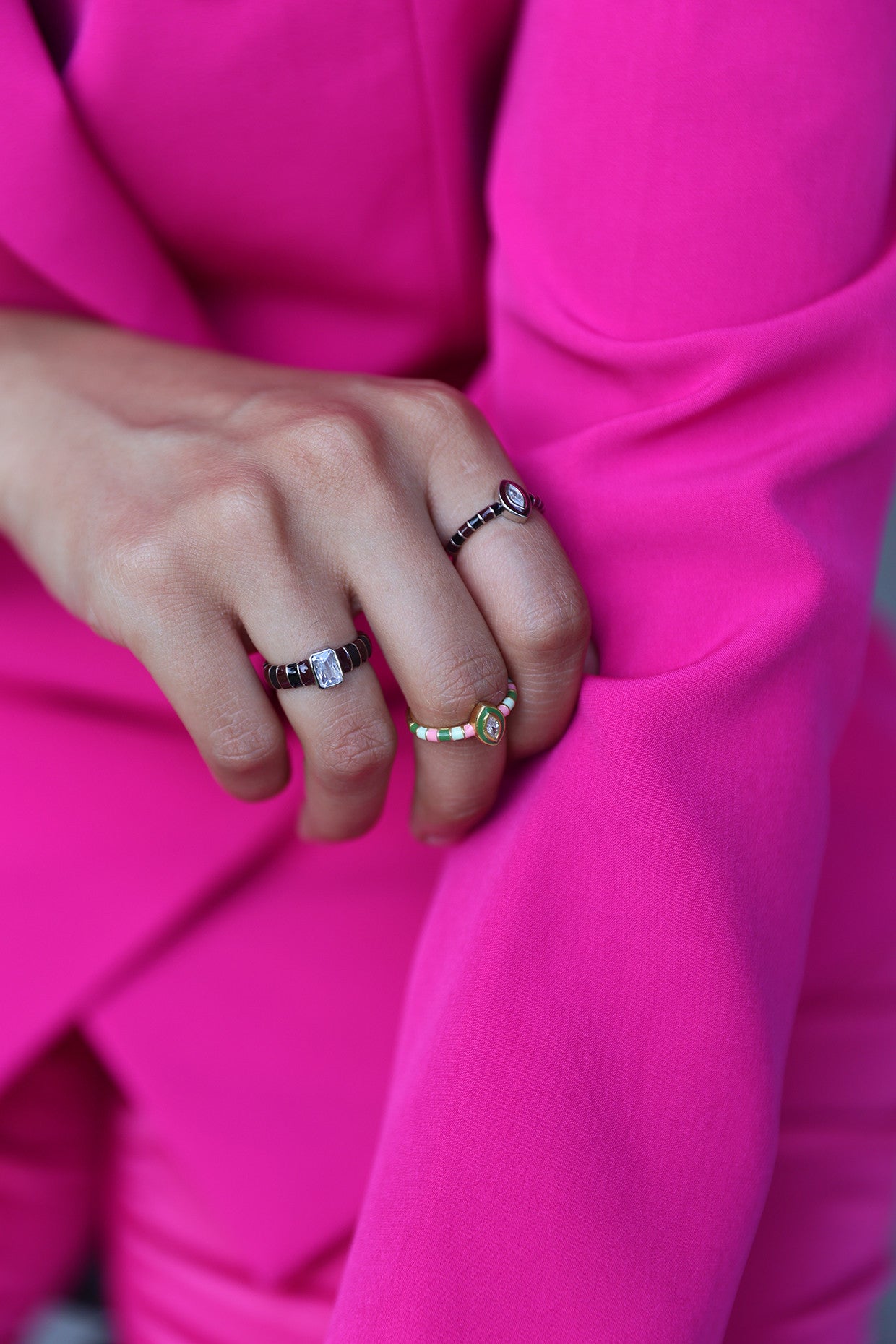 Rainbow Twizzler Candy Ring - Mini