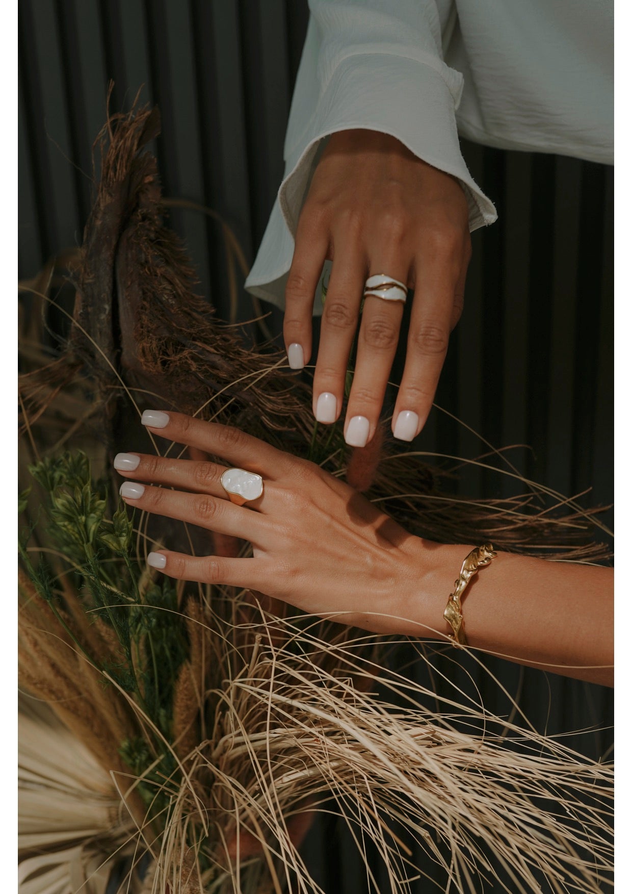 18kt Gold Plated Double Band Ring