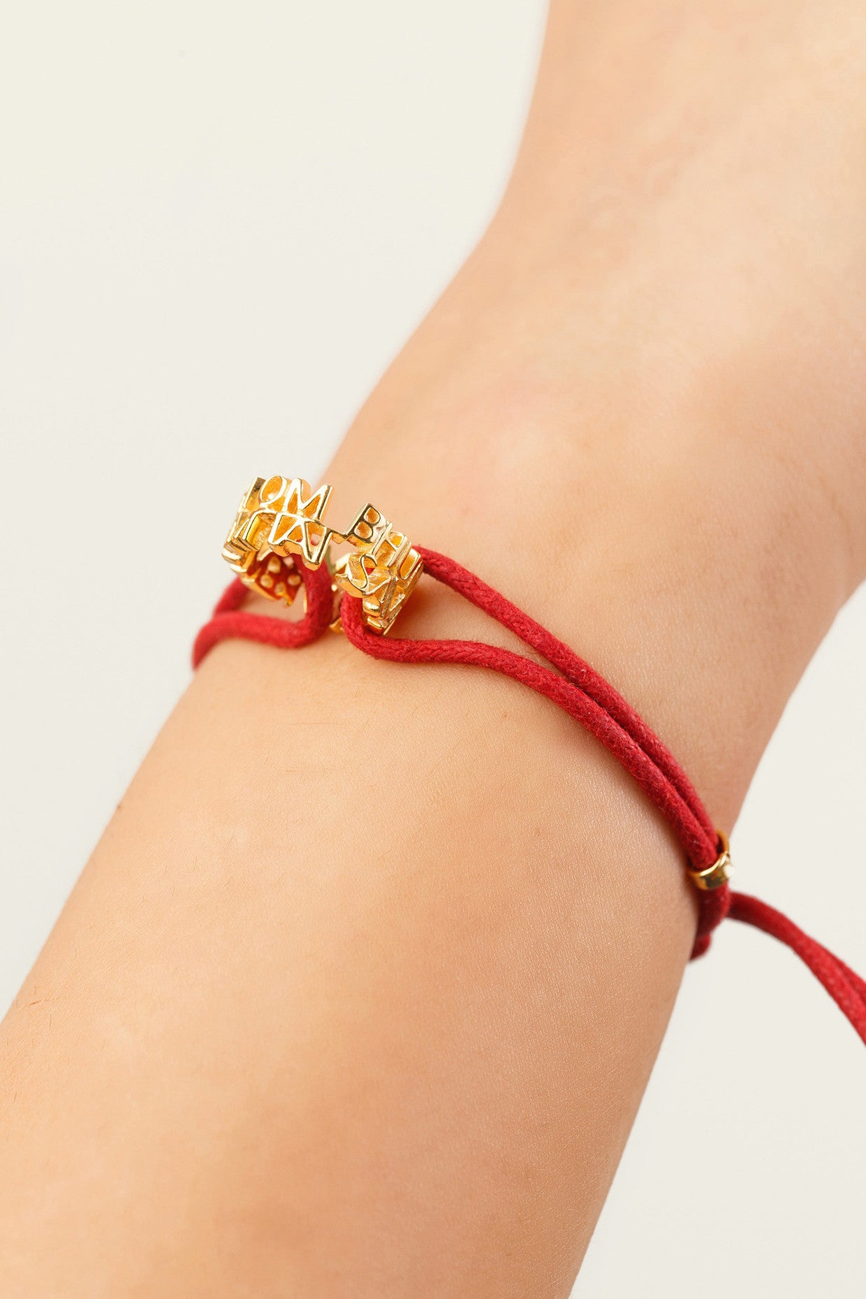 Red Mantra Bracelet
