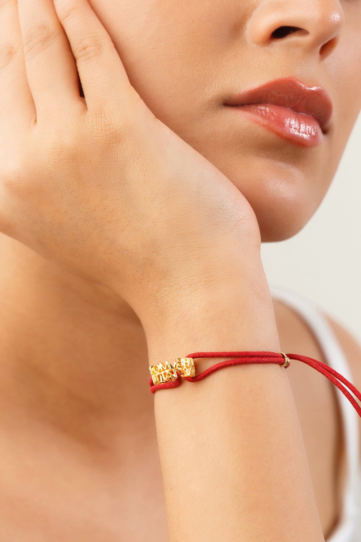 Red Mantra Bracelet