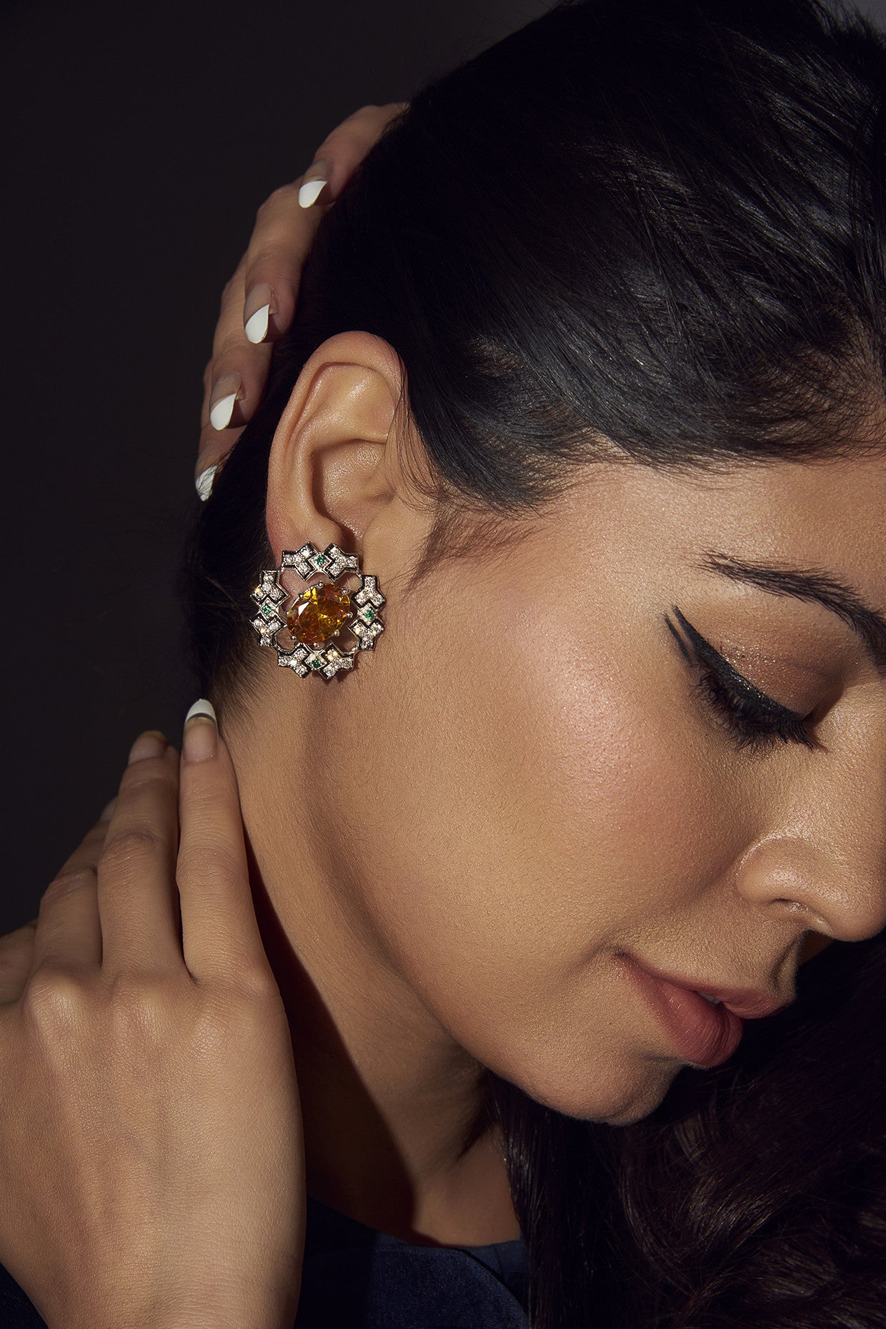 Rene Studs in Sterling Silver