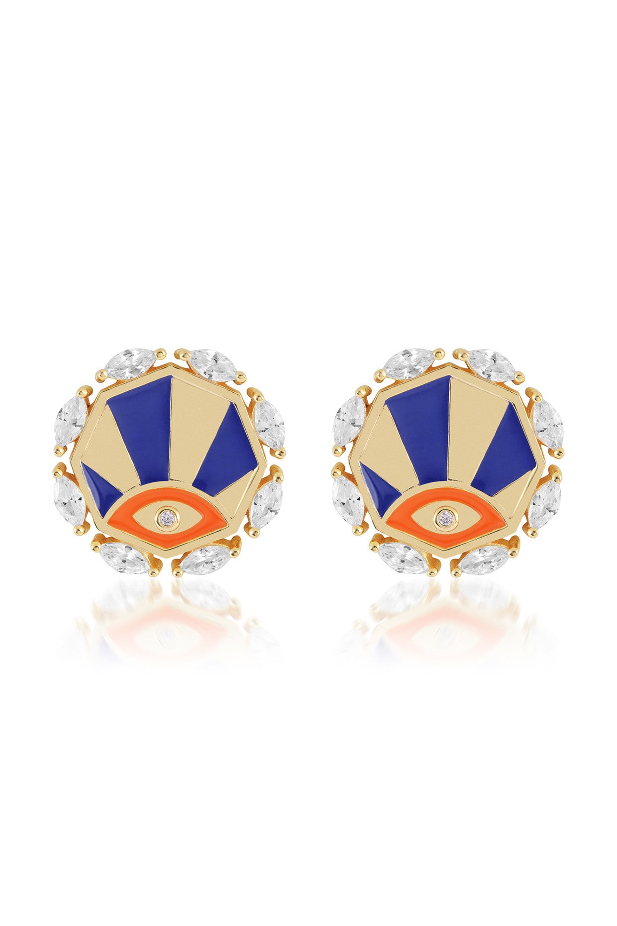 Retro Eye Earrings