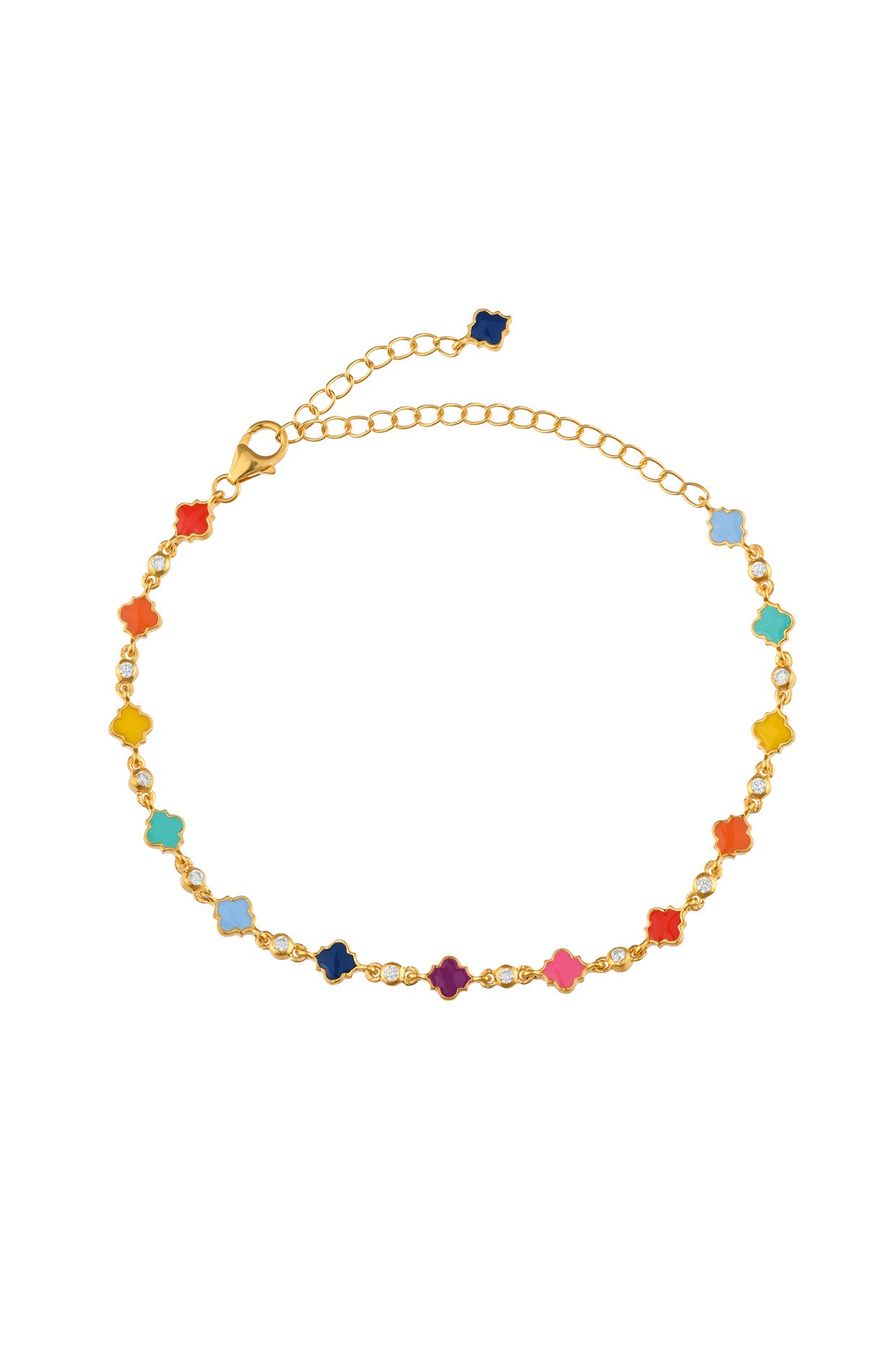 Reversible Rainbow Tia Anklet