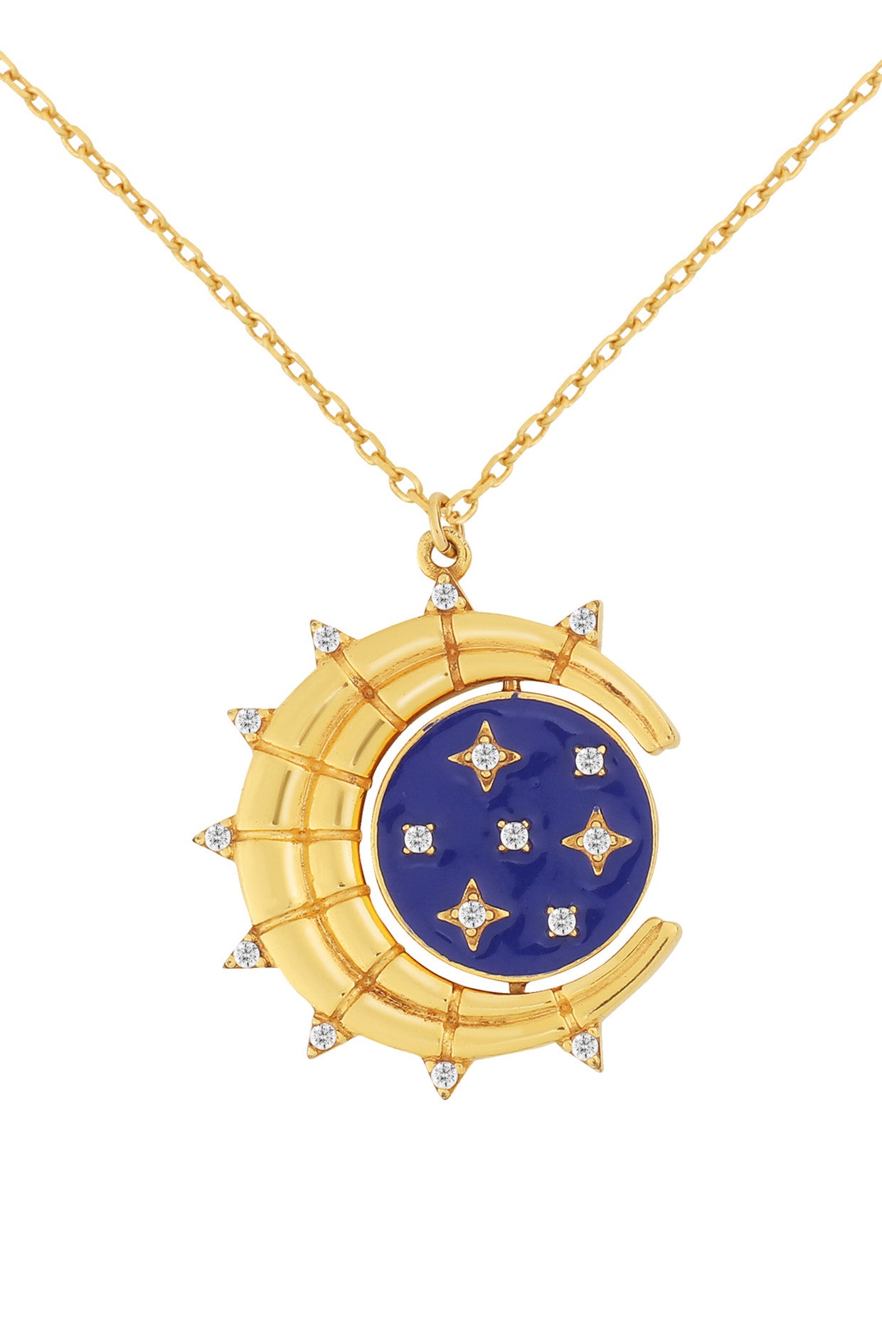 Reversible Sun & Stars Necklace