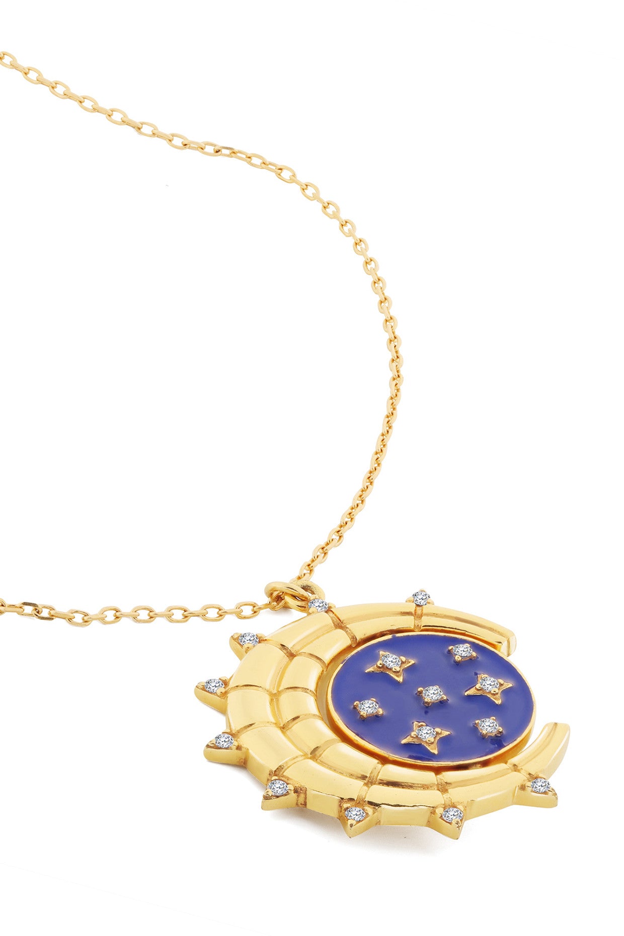 Reversible Sun & Stars Necklace