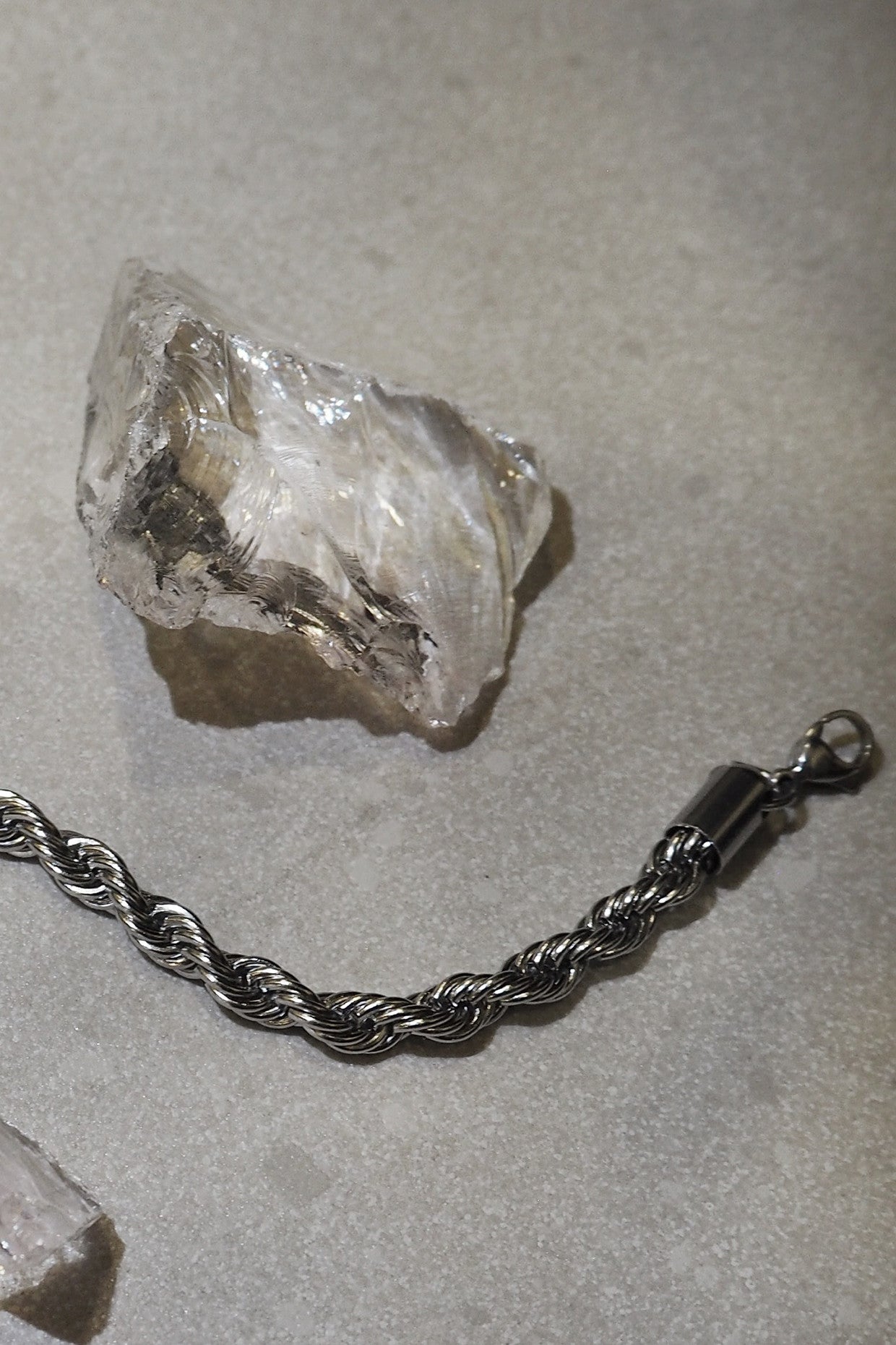 Rope Chain Silver Bracelet