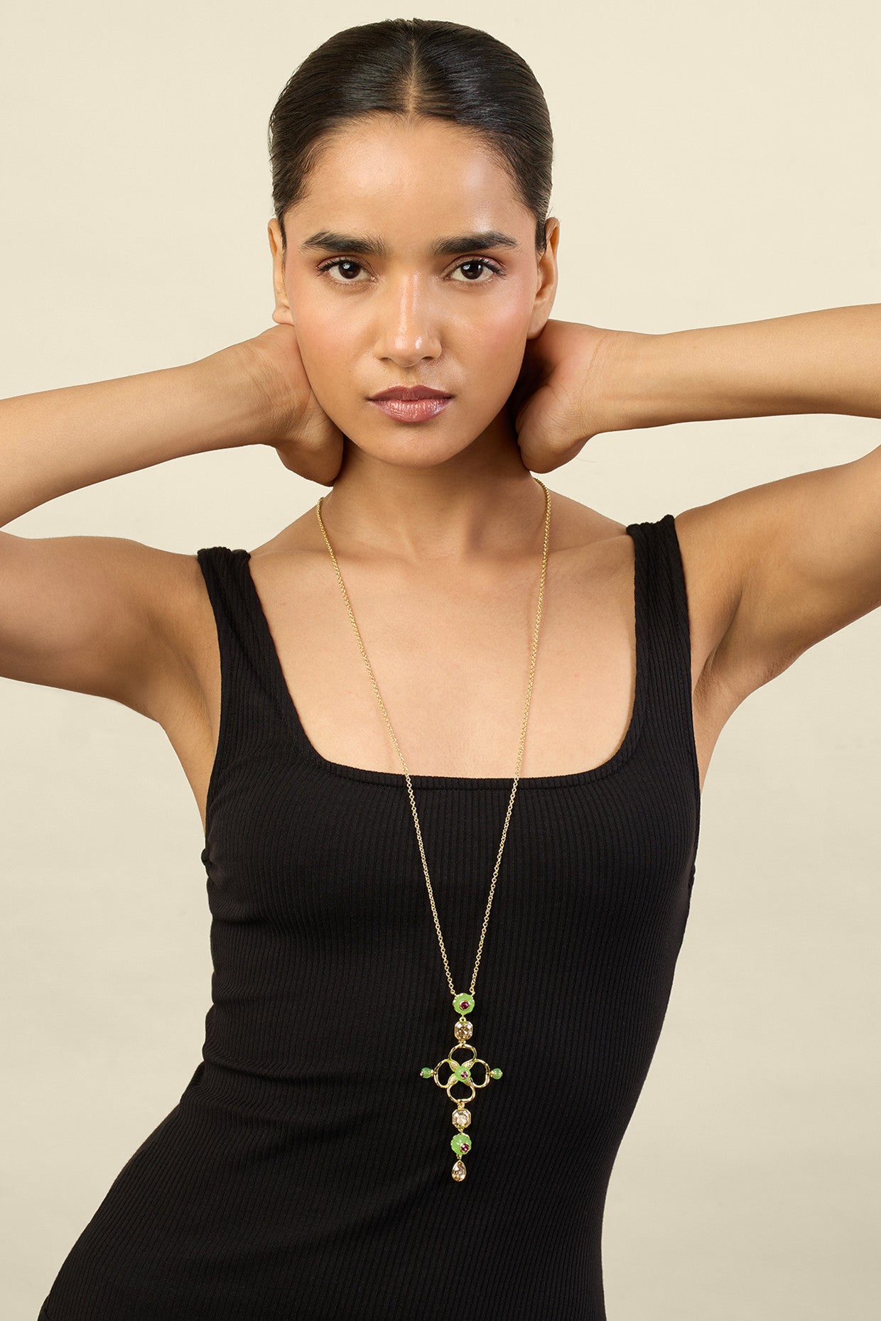 Rosé Garden Pendant Necklace 18Kt Gold Plated