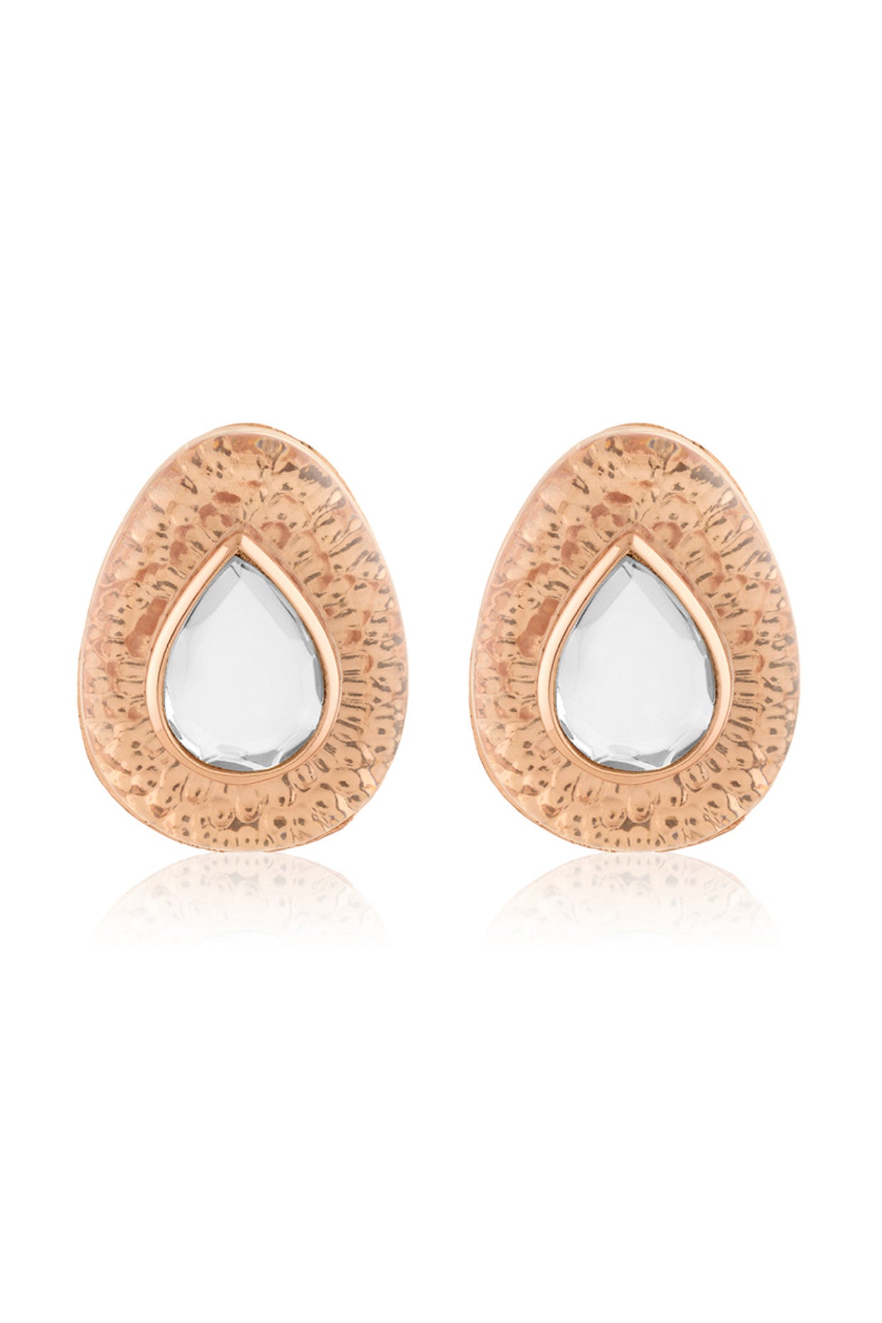 Rose Mirror Boondein Studs