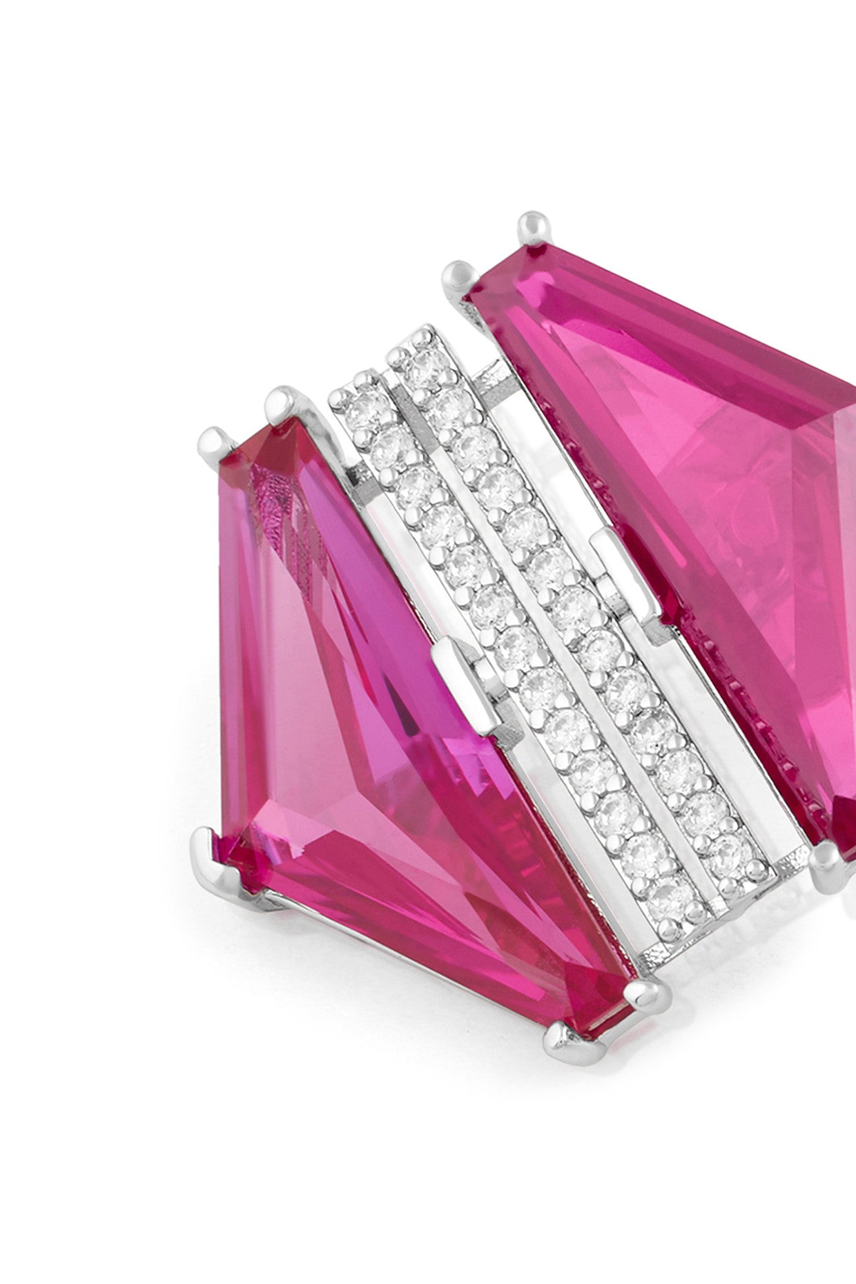 Ruby Corumdum & Pink Tourmaline Earrings