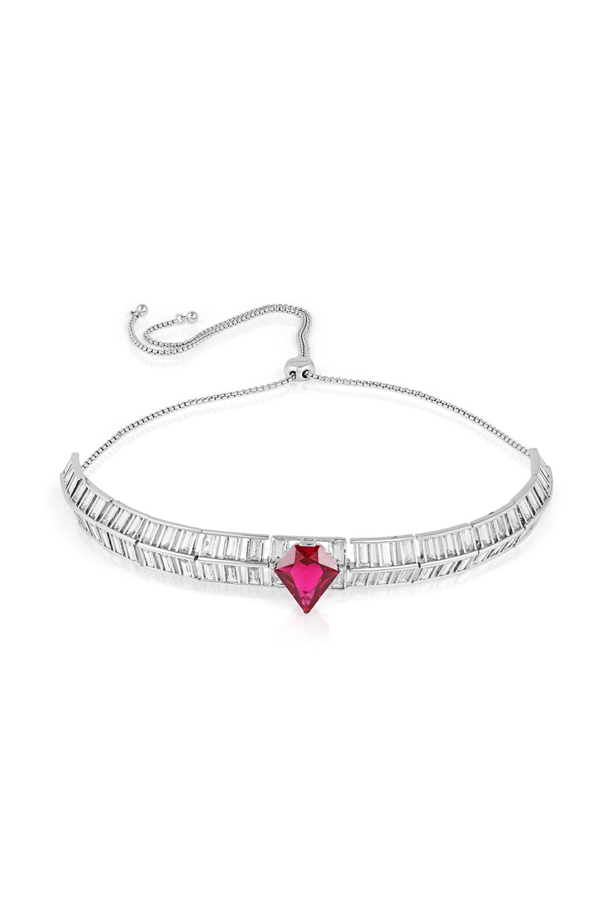 Ruby Corumdum Slim Choker