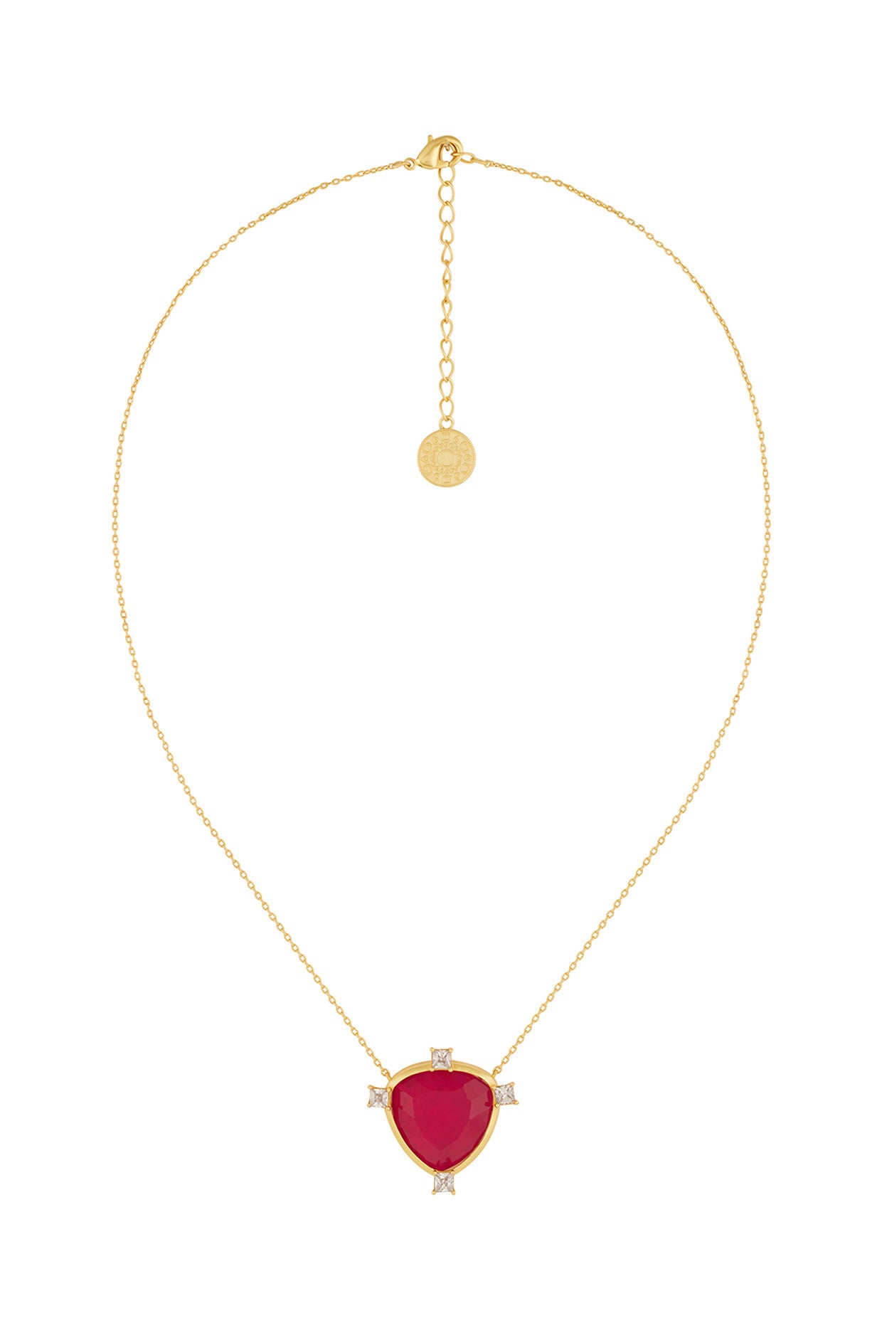 Ruby Mirros Layered Necklace
