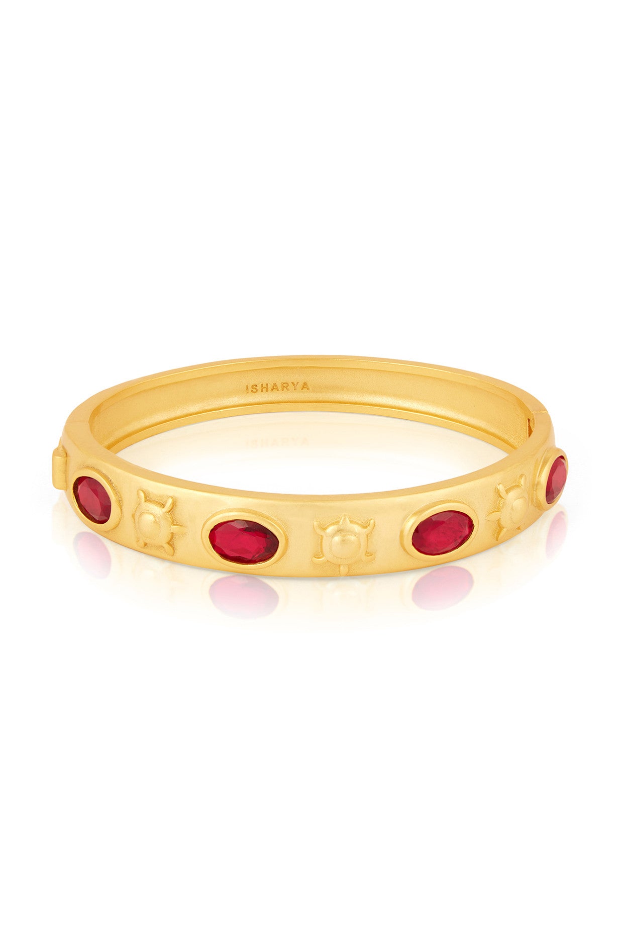 Ruby Oval Hinge Bangle
