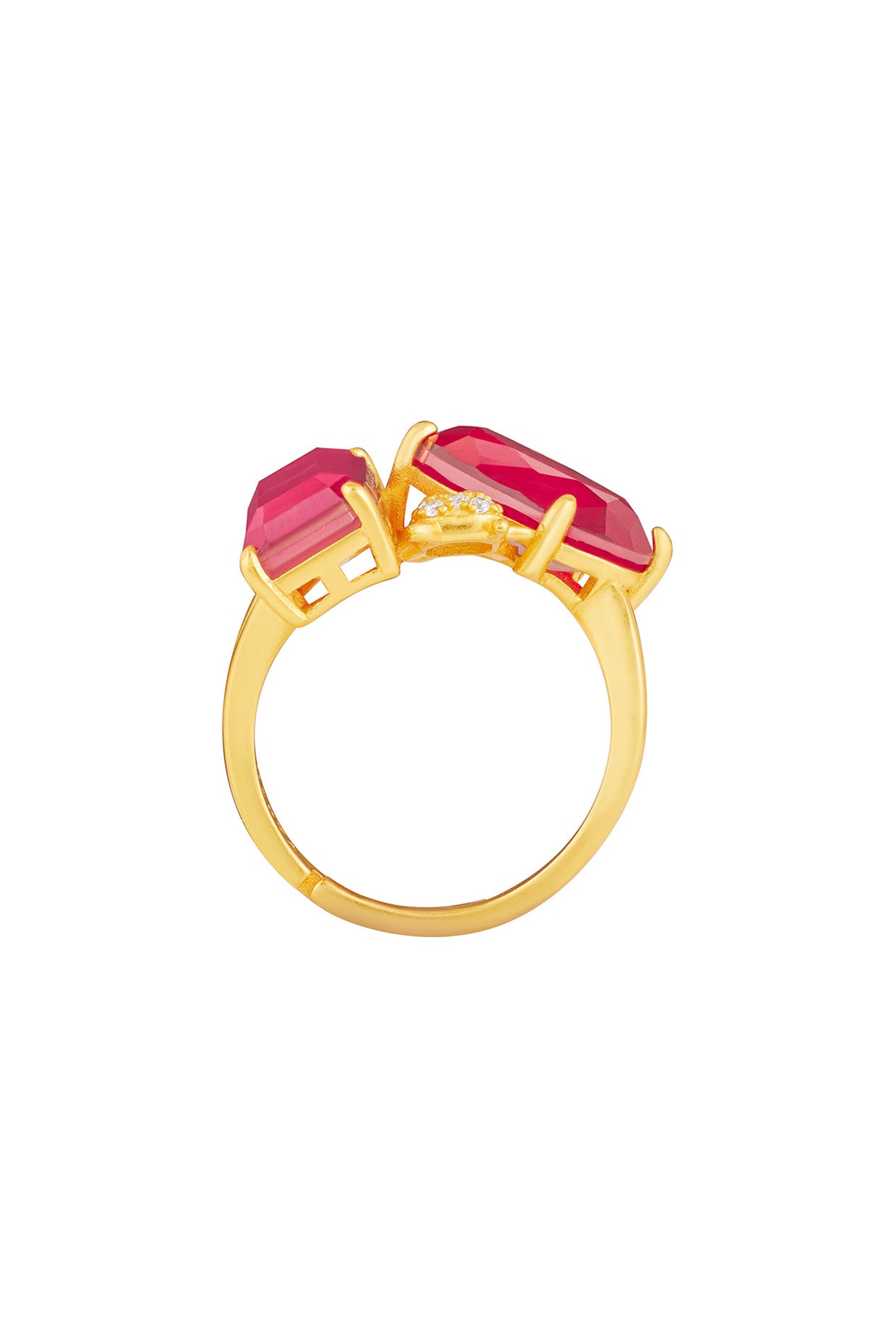 Ruby Rossette Open Statement Ring