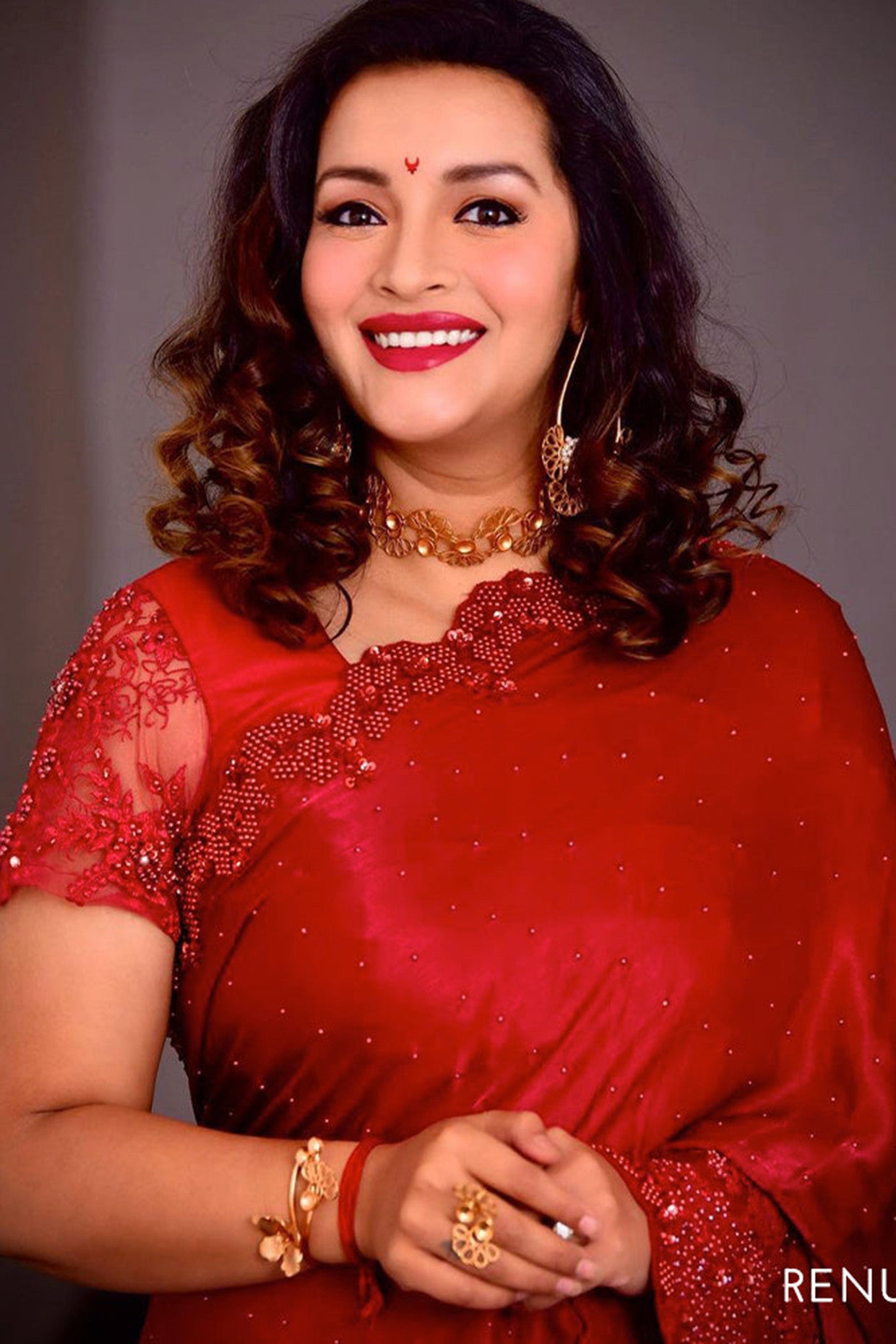 22kt Gold Plated Wrap Ring With Crest