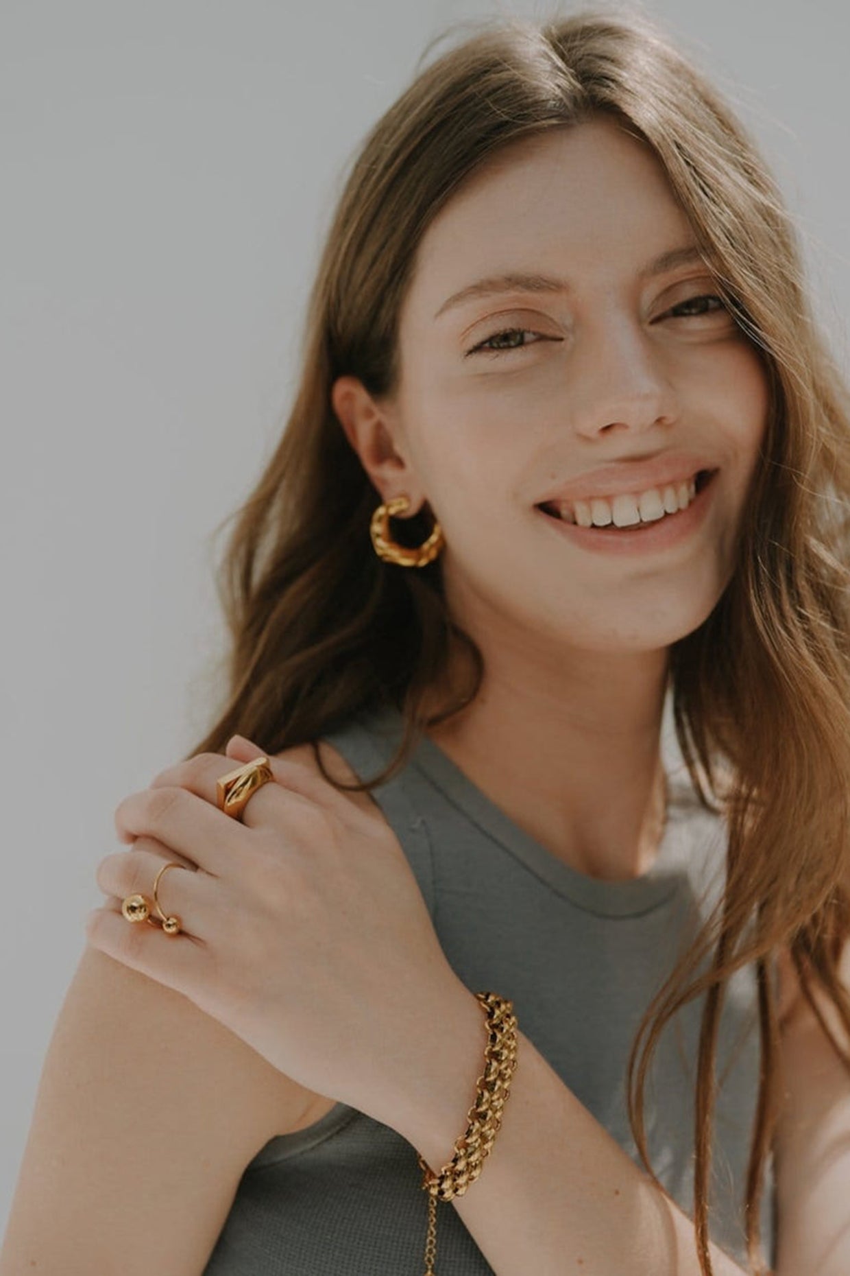 18kt Gold Plated Twisted Ring