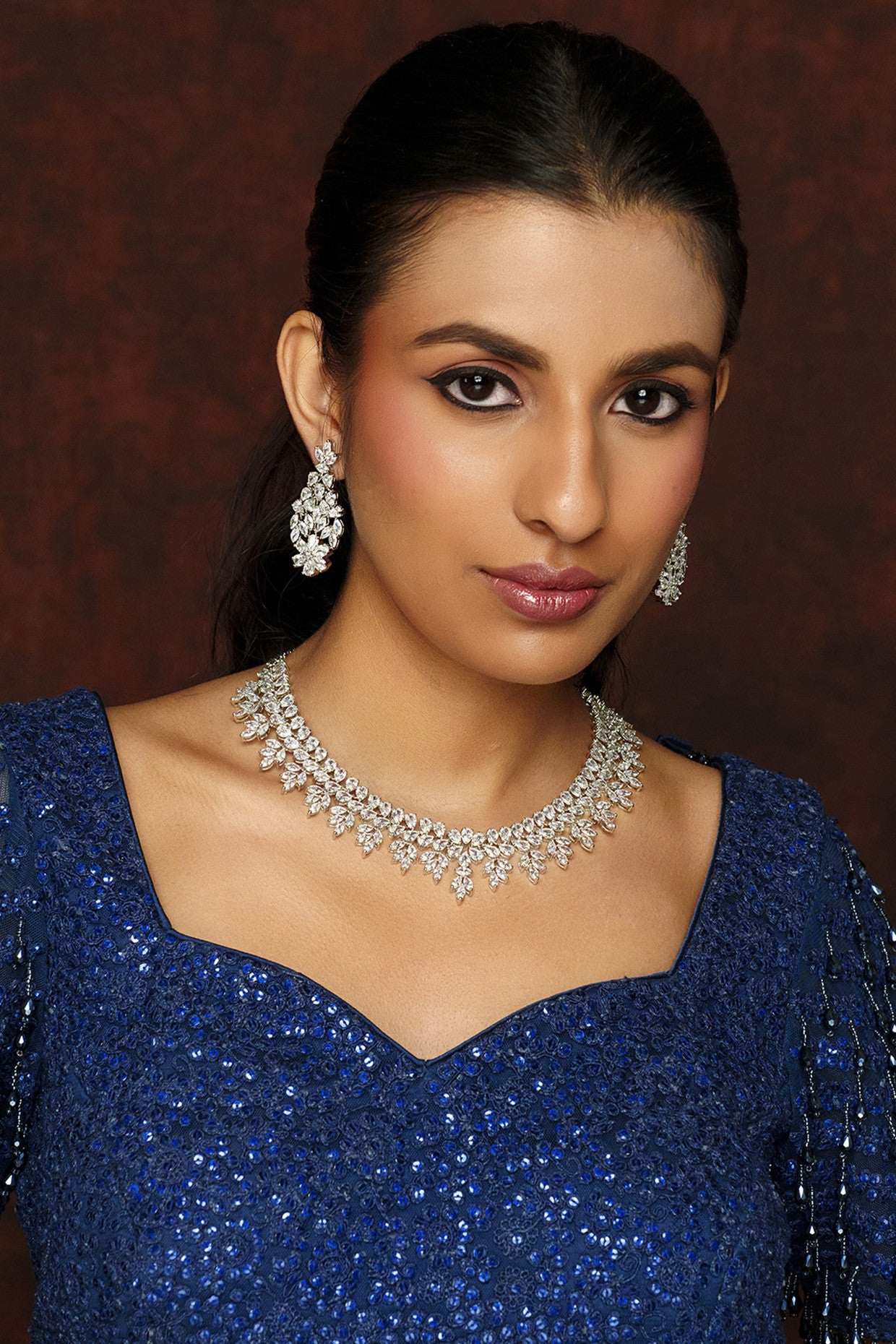 Sajeeli Diamond Necklace Set