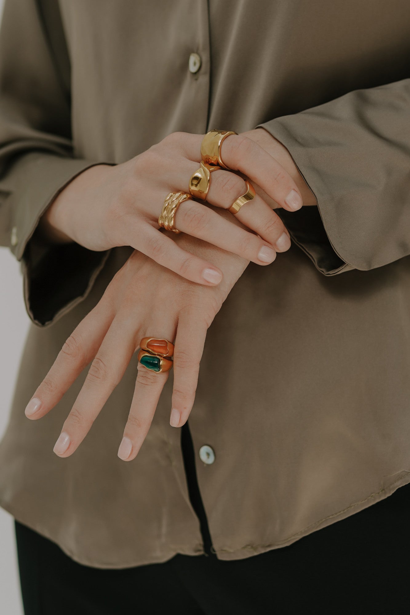 18kt Gold Plated Twisted Ring