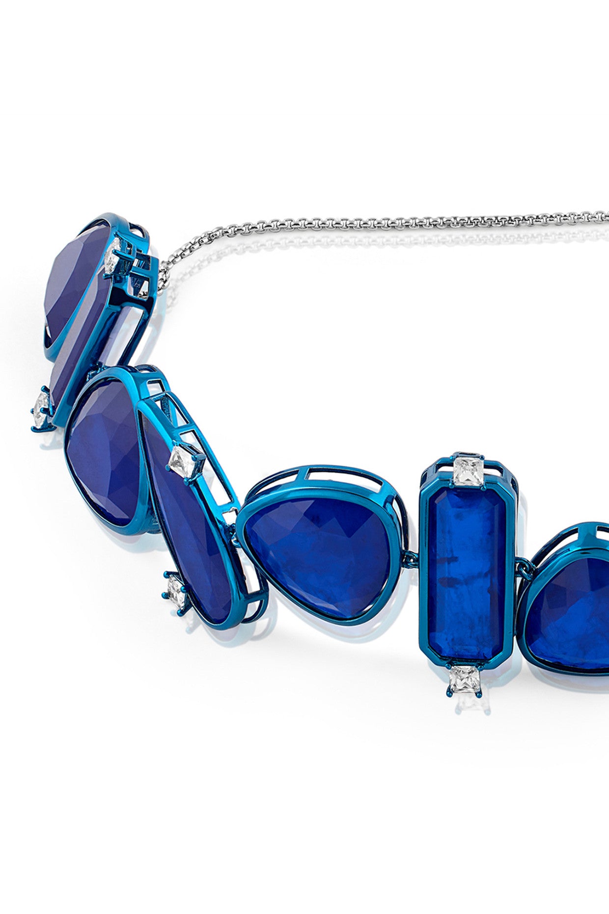 Sapphire Flame Choker