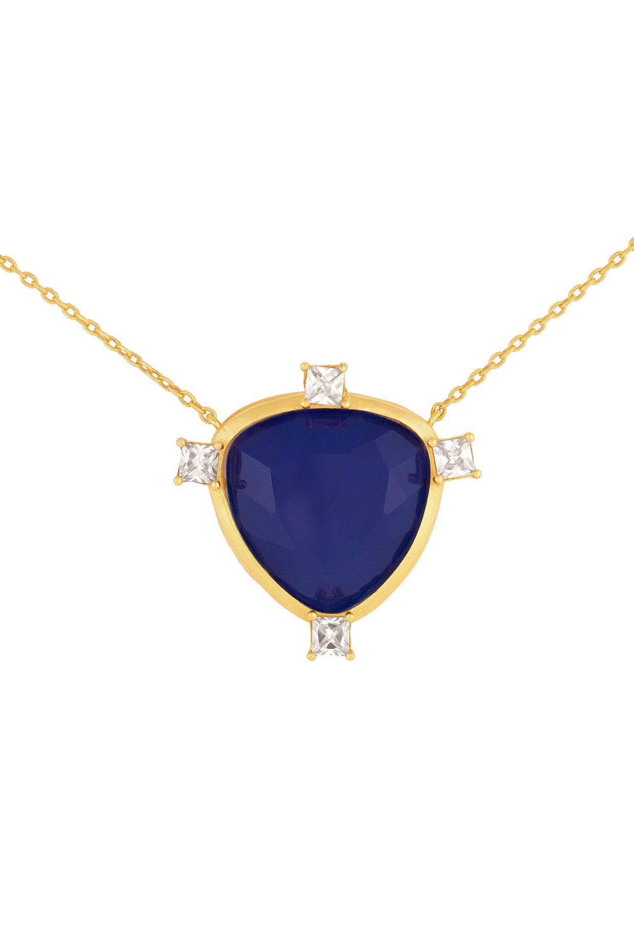 Sapphire Mirros Layered Necklace