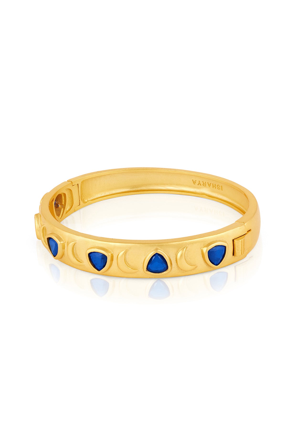 Sapphire Oval Hinge Bangle