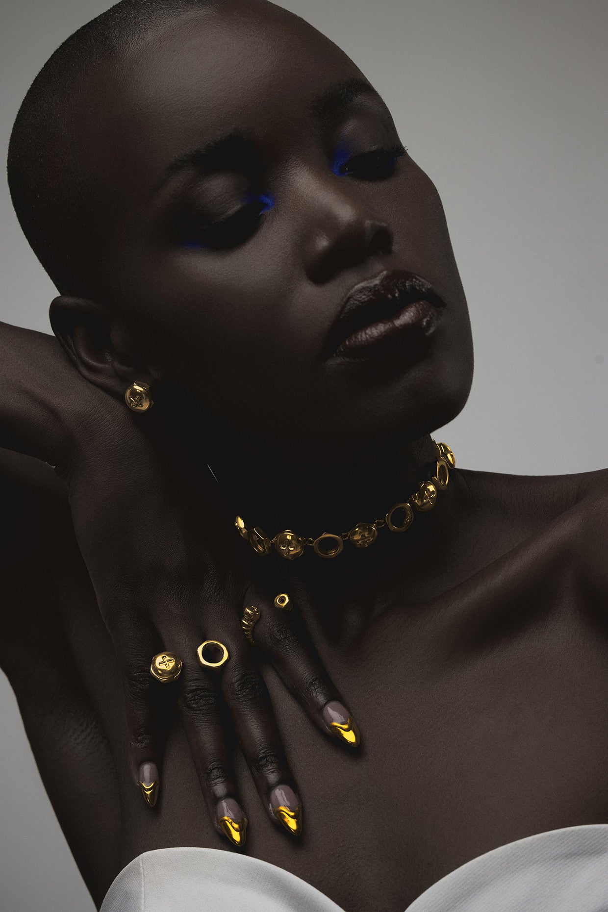 Screw Studs Earrings 22Kt Gold-Plated