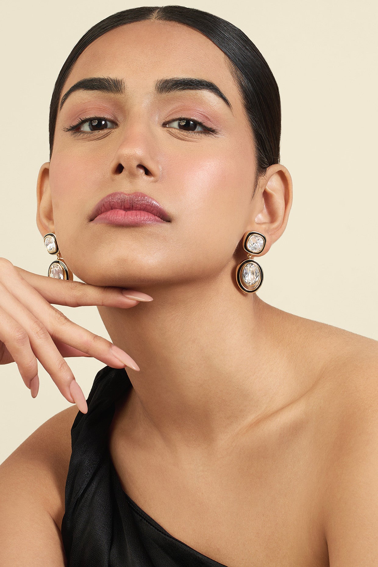 Seafoam Dangler Earrings 18Kt Gold Plated