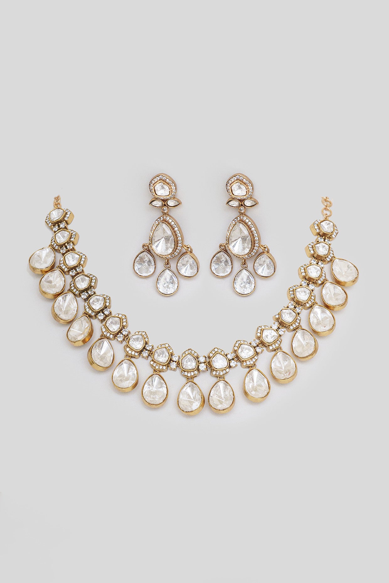 Shahi Moissanite Necklace Set