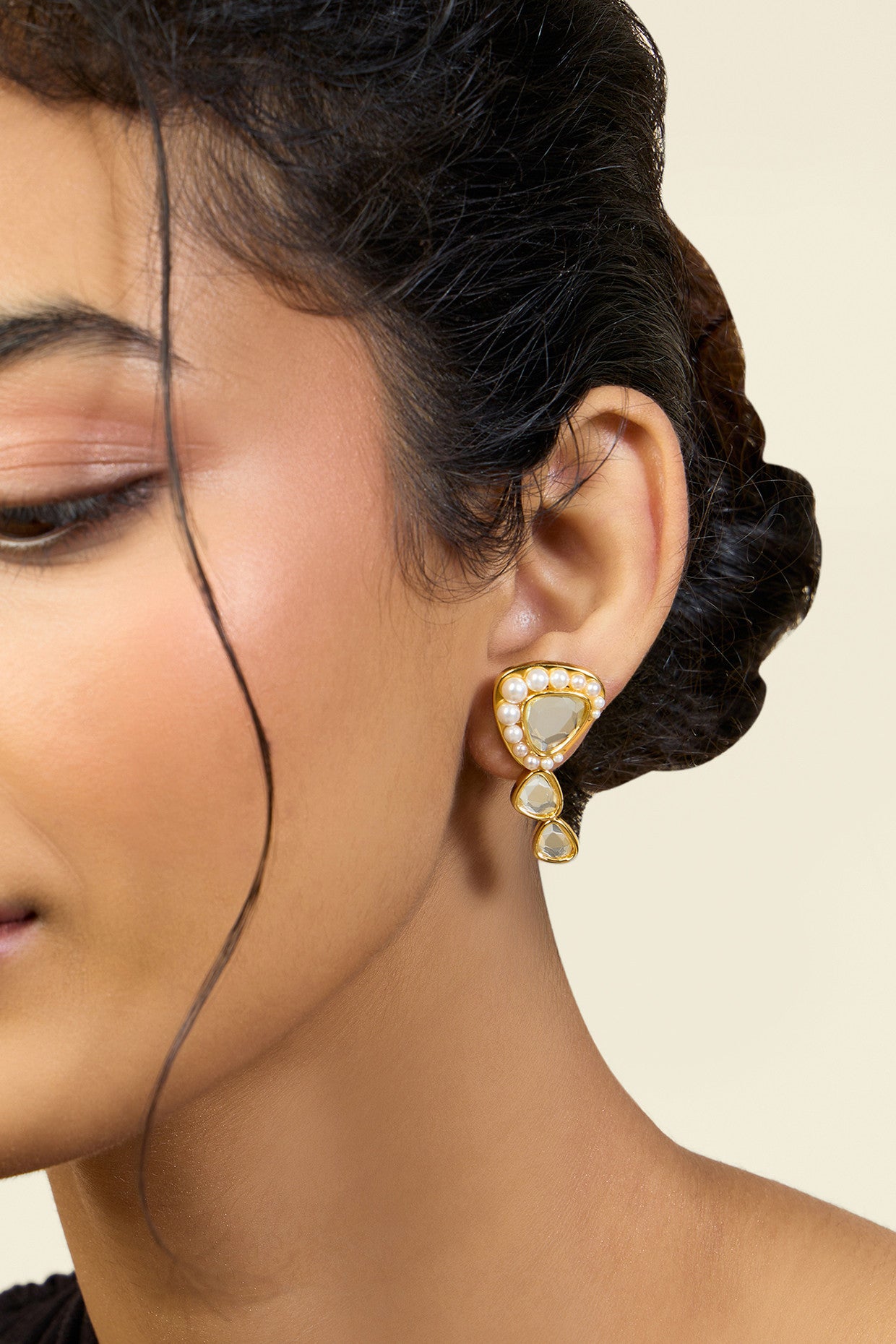 Sheesh Mahal Ear Climber Earrings