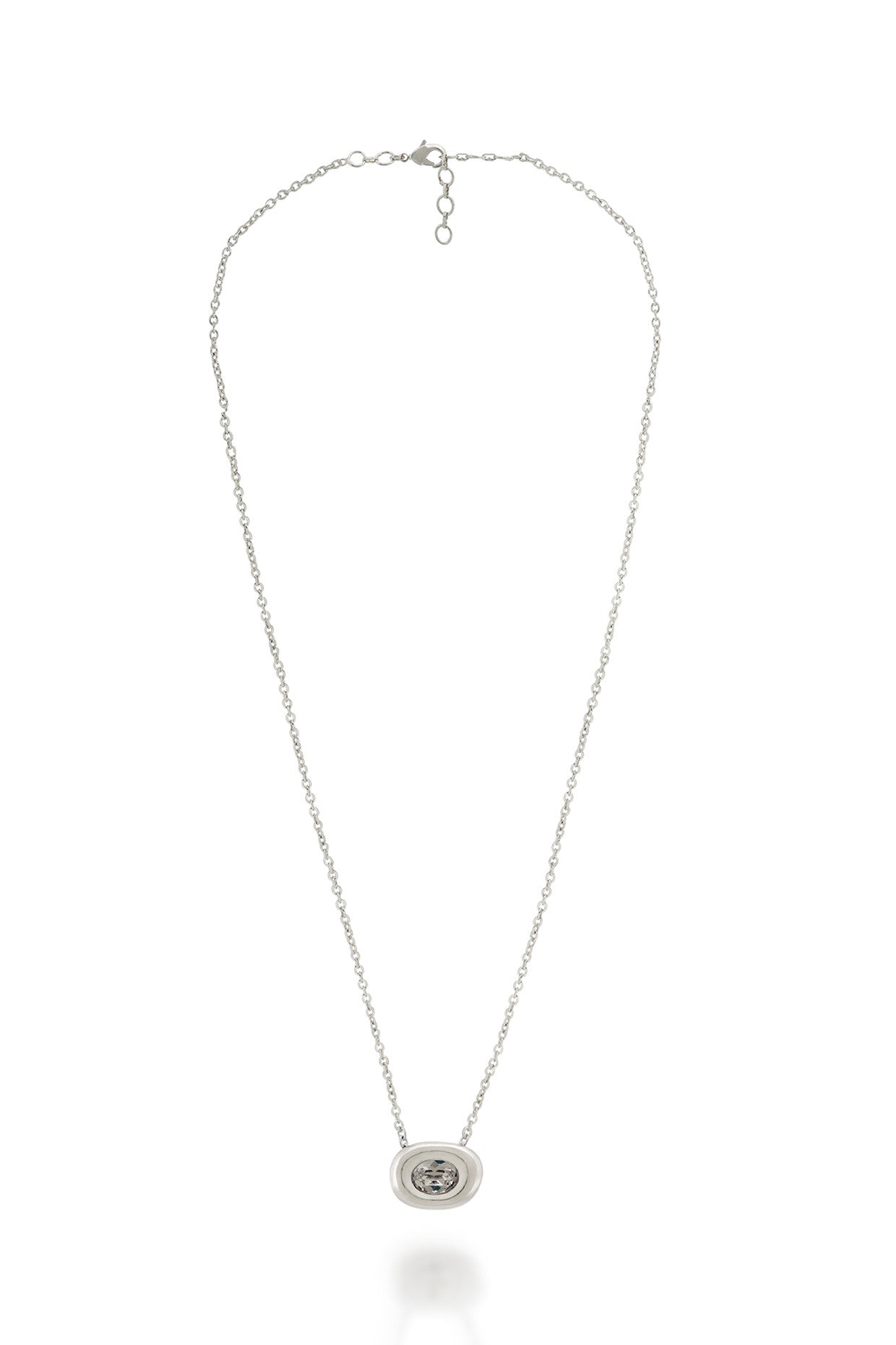 Silver Axis Pendant Necklace