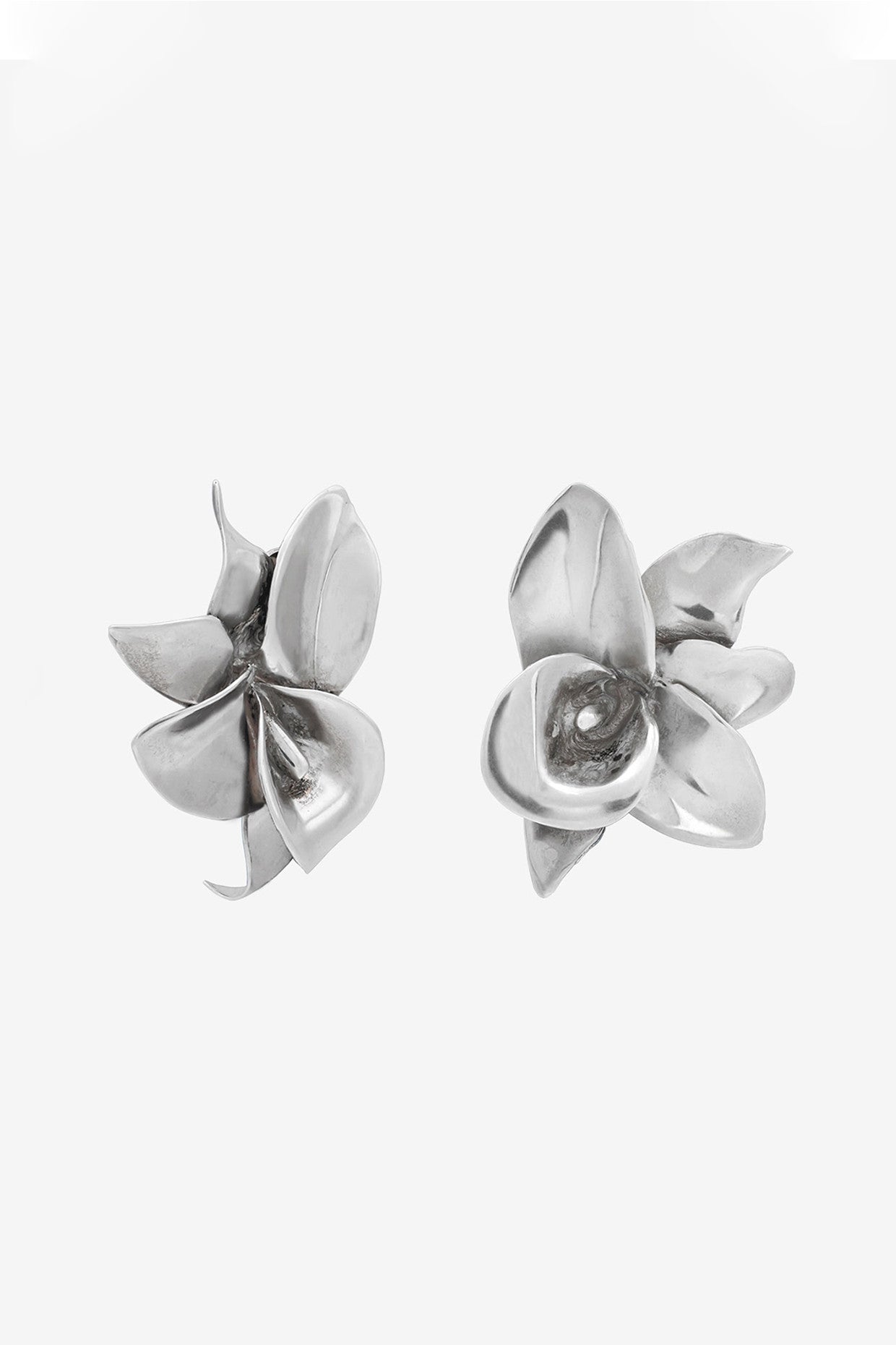 Silver Flower Earrings