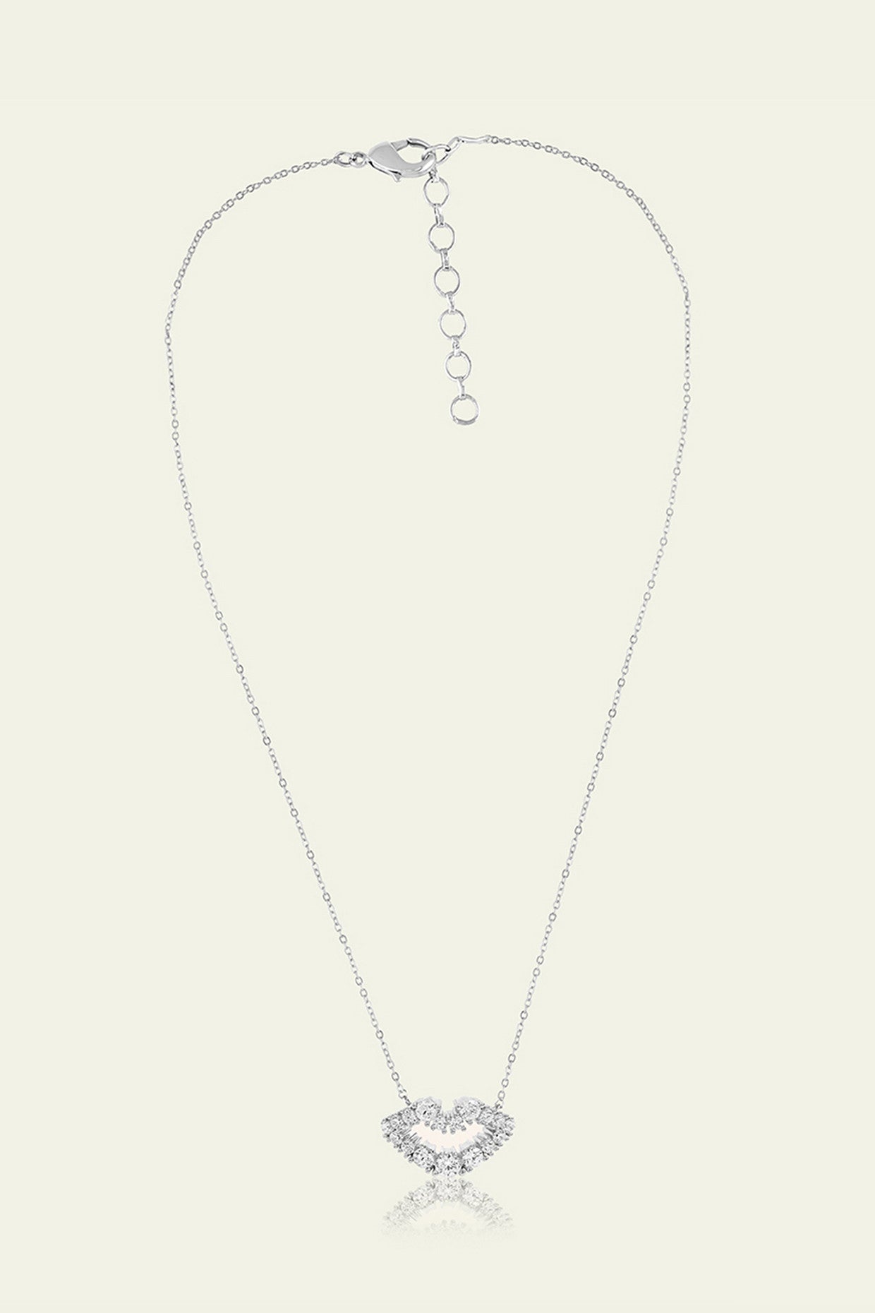 Silver Lip Necklace