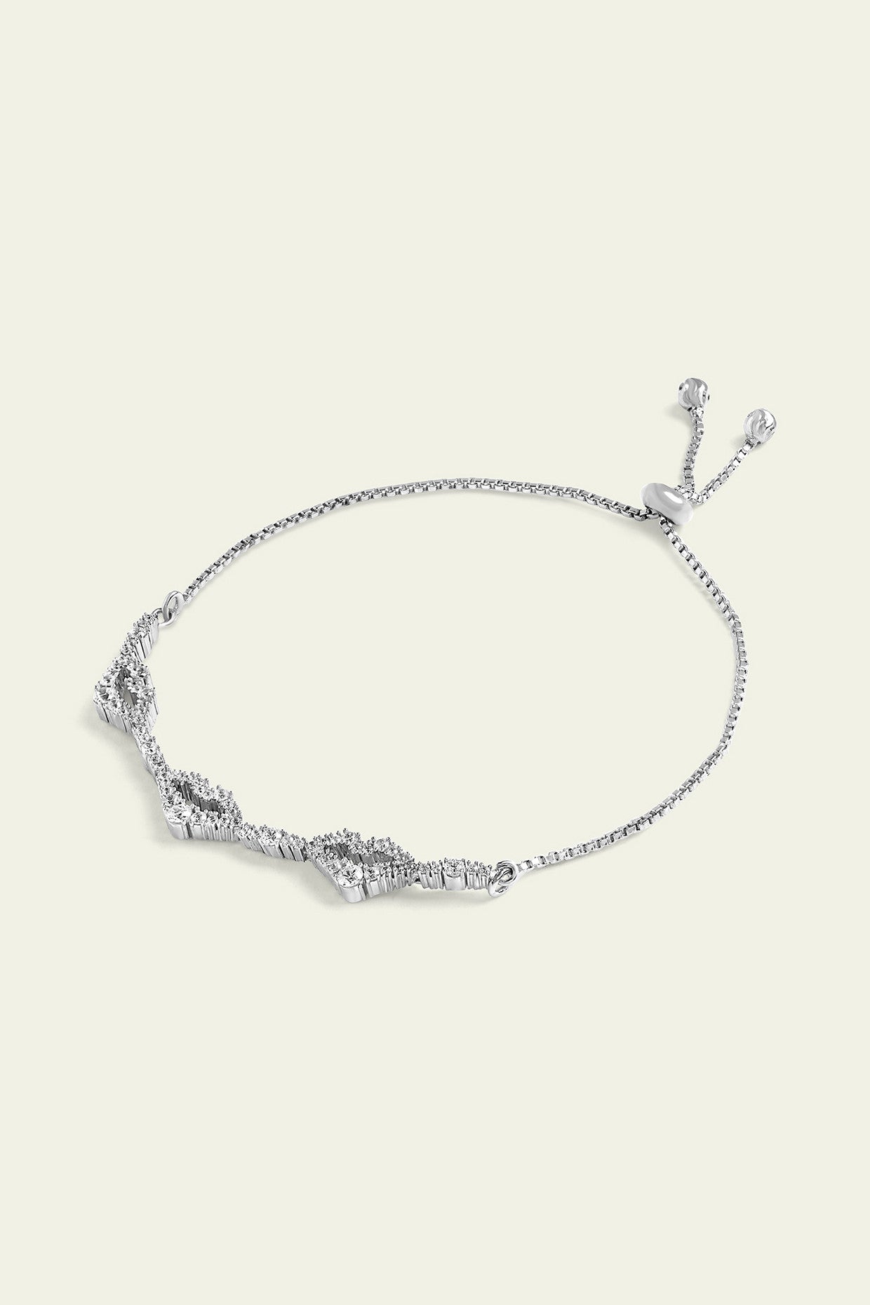 Silver Lips Bracelet