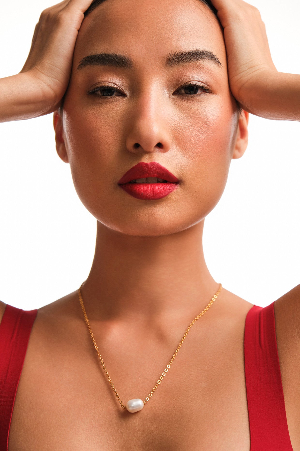 Singleton Chain Necklace in 22Kt Gold Plating