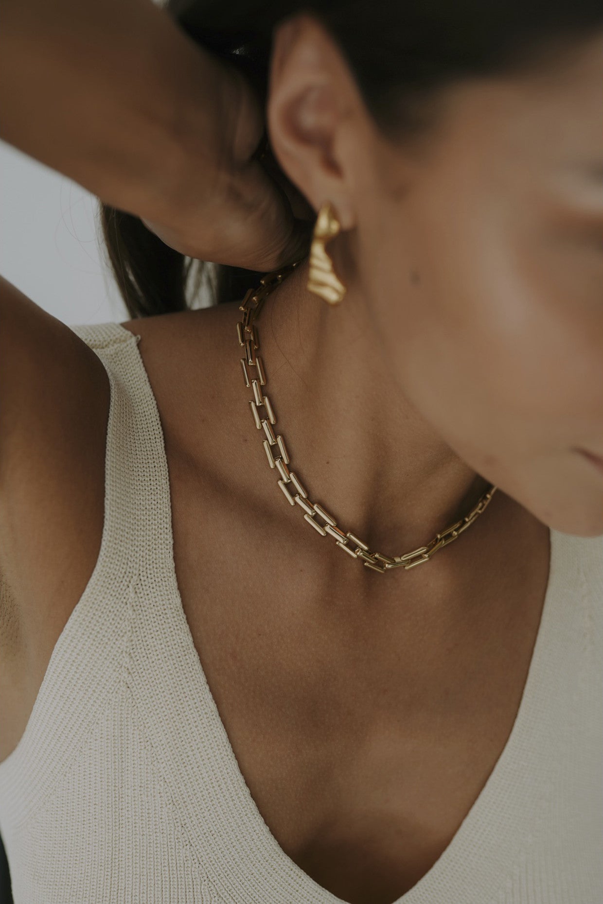 Clara Earrings in 22Kt Gold Plated 925 Sterling Silver