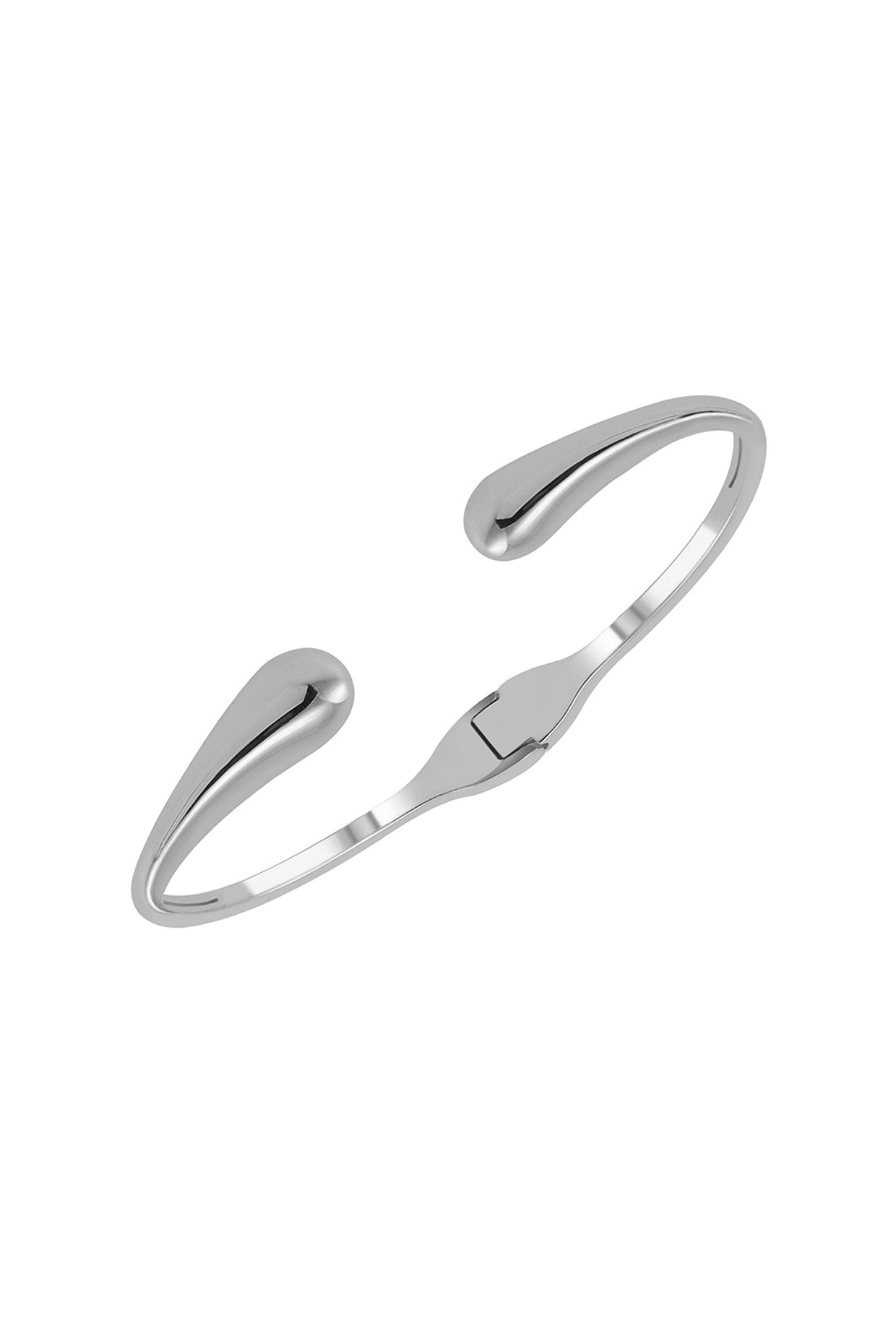 Solid Silver Pebble Cuff