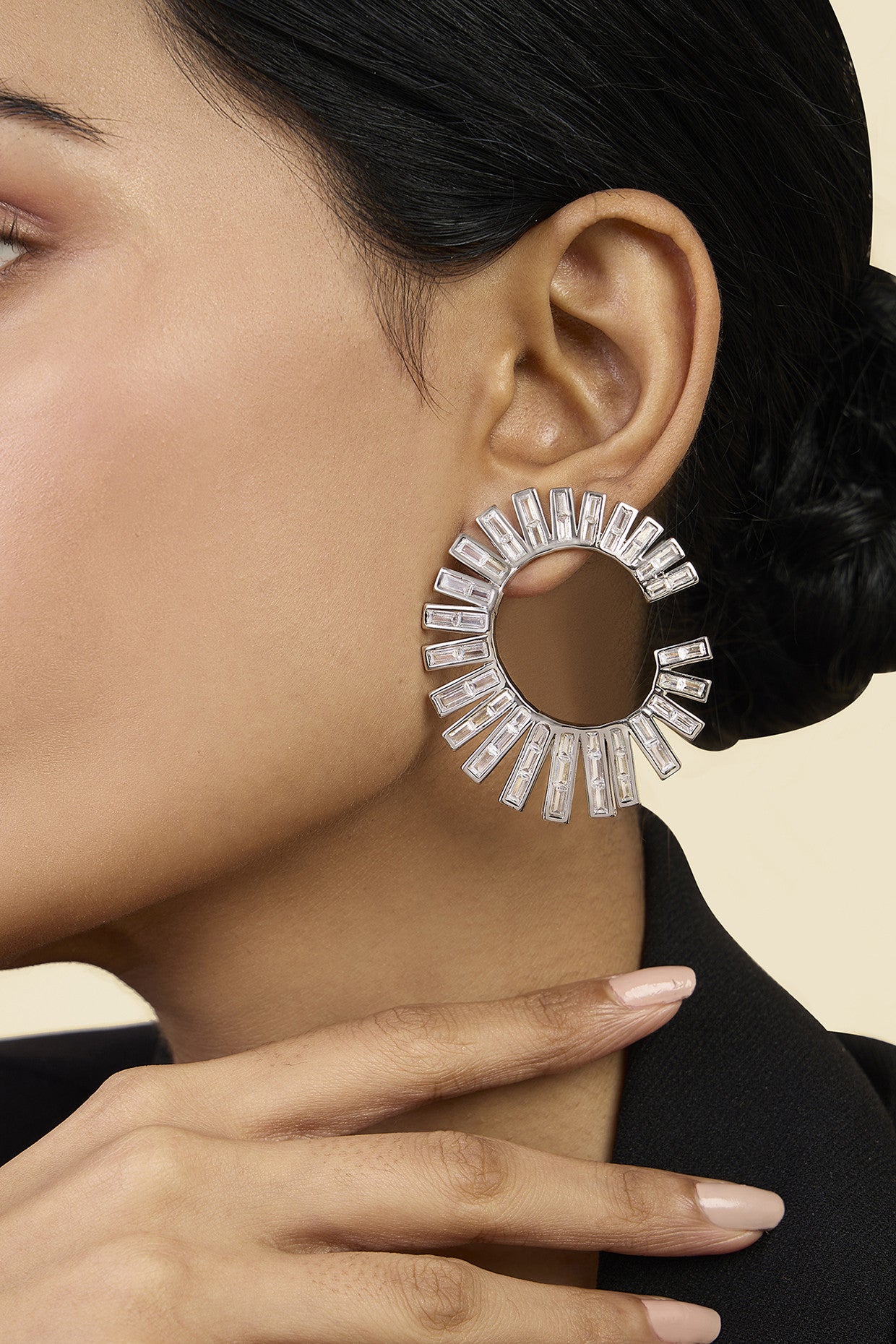 Spiral Orange Peel Earrings