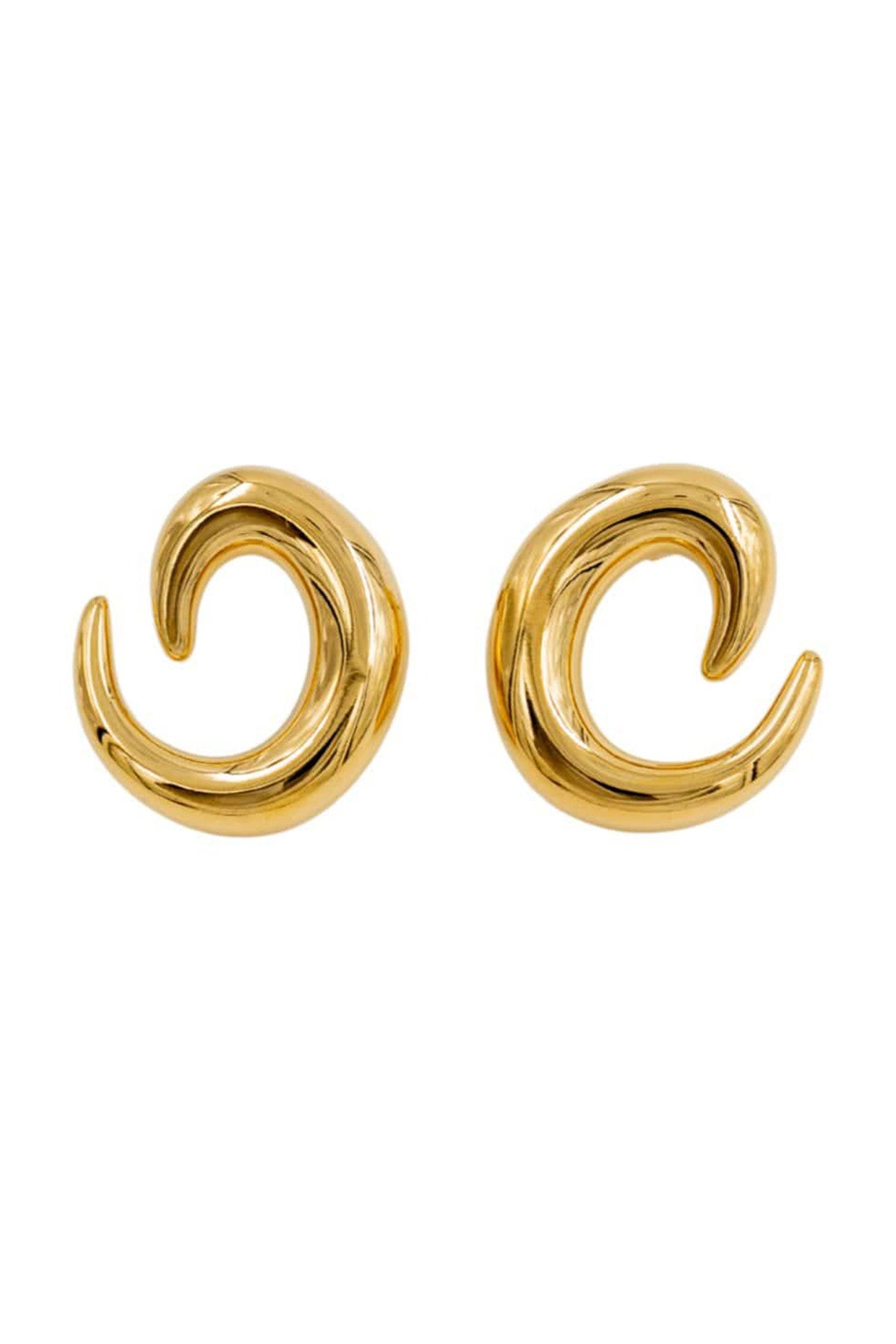 Stroke Earrings 18k Gold Plated