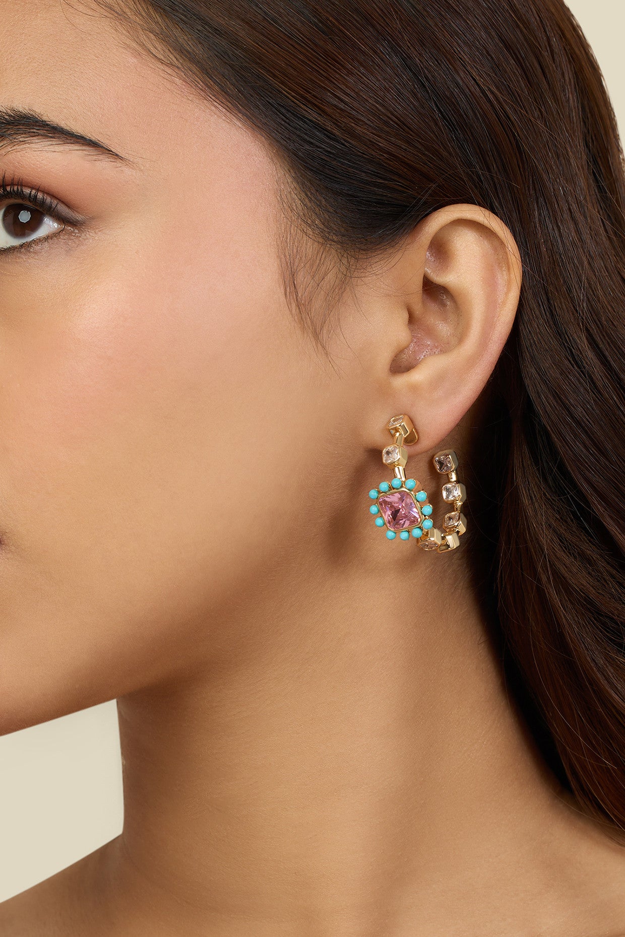 Summer Candy Earrings In 18Kt Gold Plated