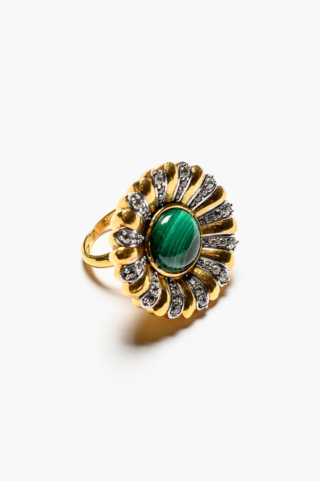 Theodore Ring in 22Kt Gold Plated 925 Sterling Silver