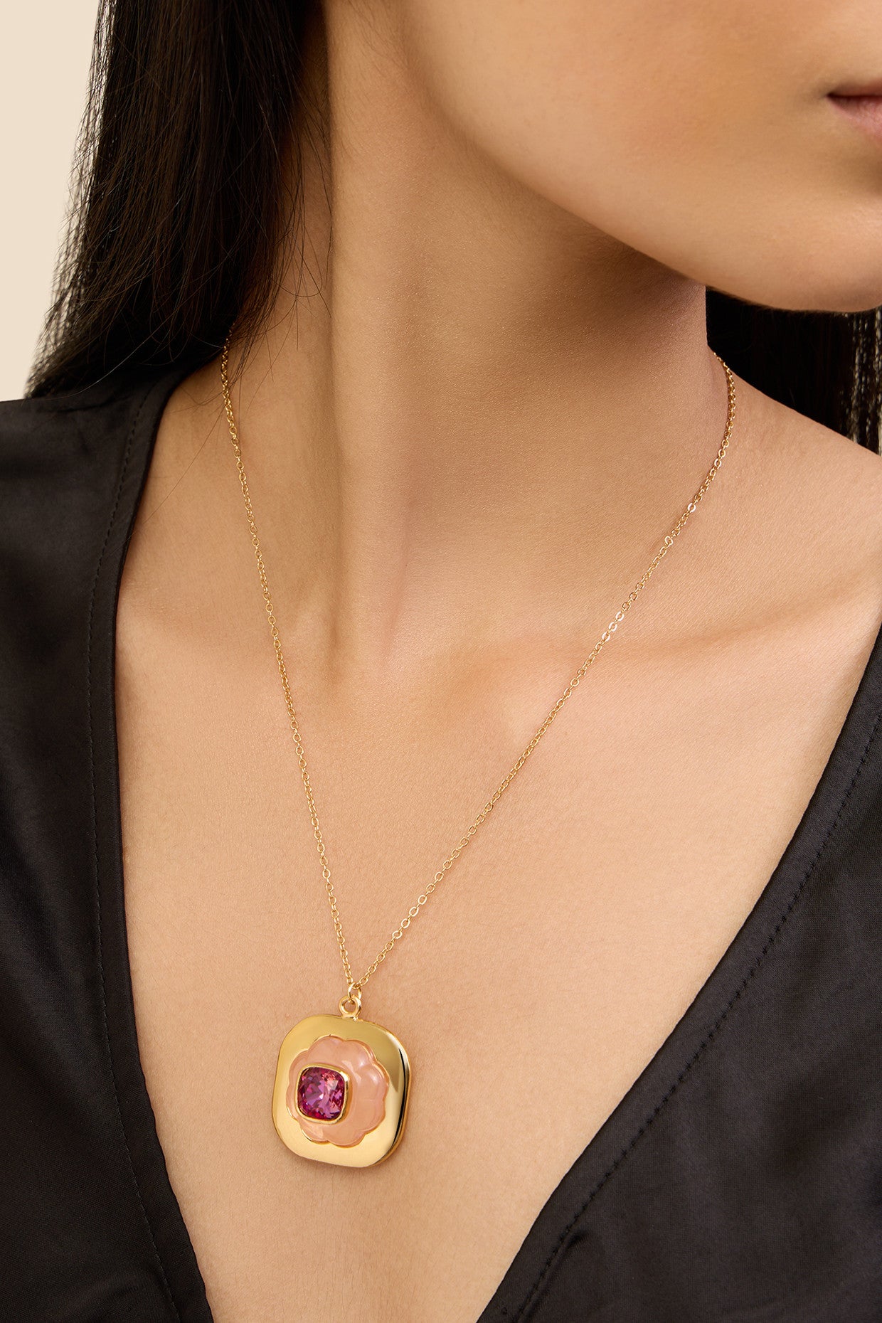 Think Pink Pendant Necklace