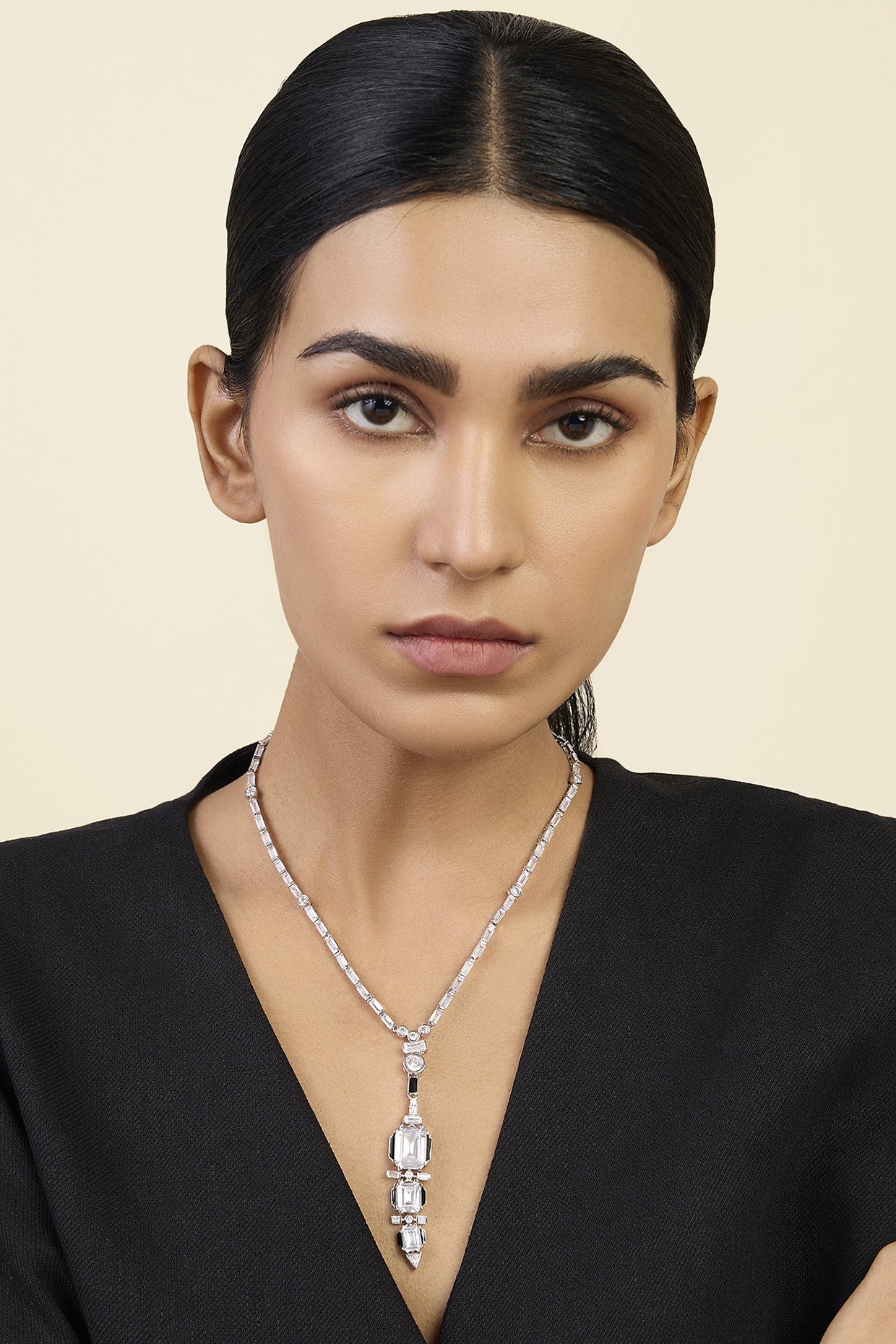 Three Tier Diamond Lariat