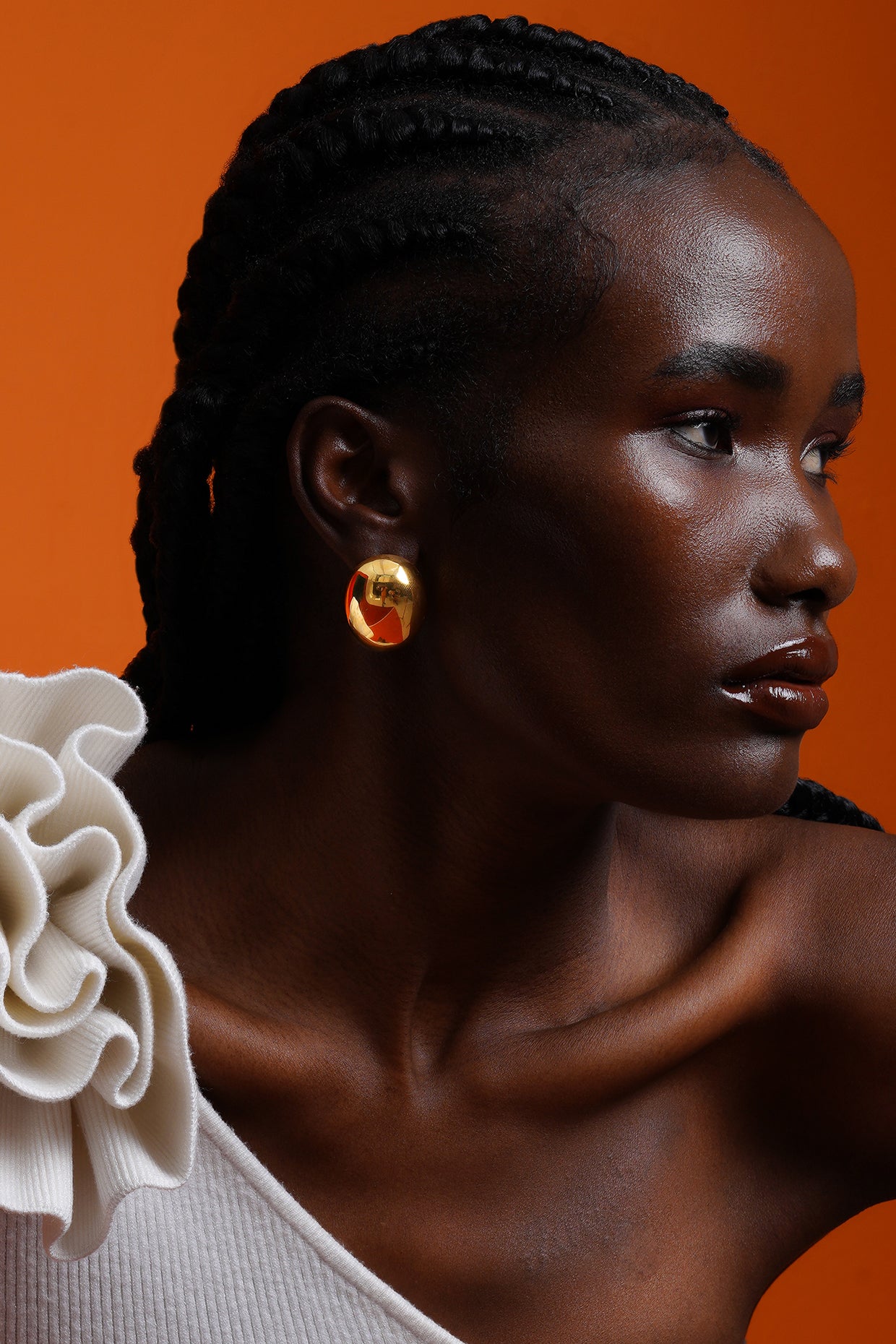 18kt Gold Plated Gold Statement Earrings